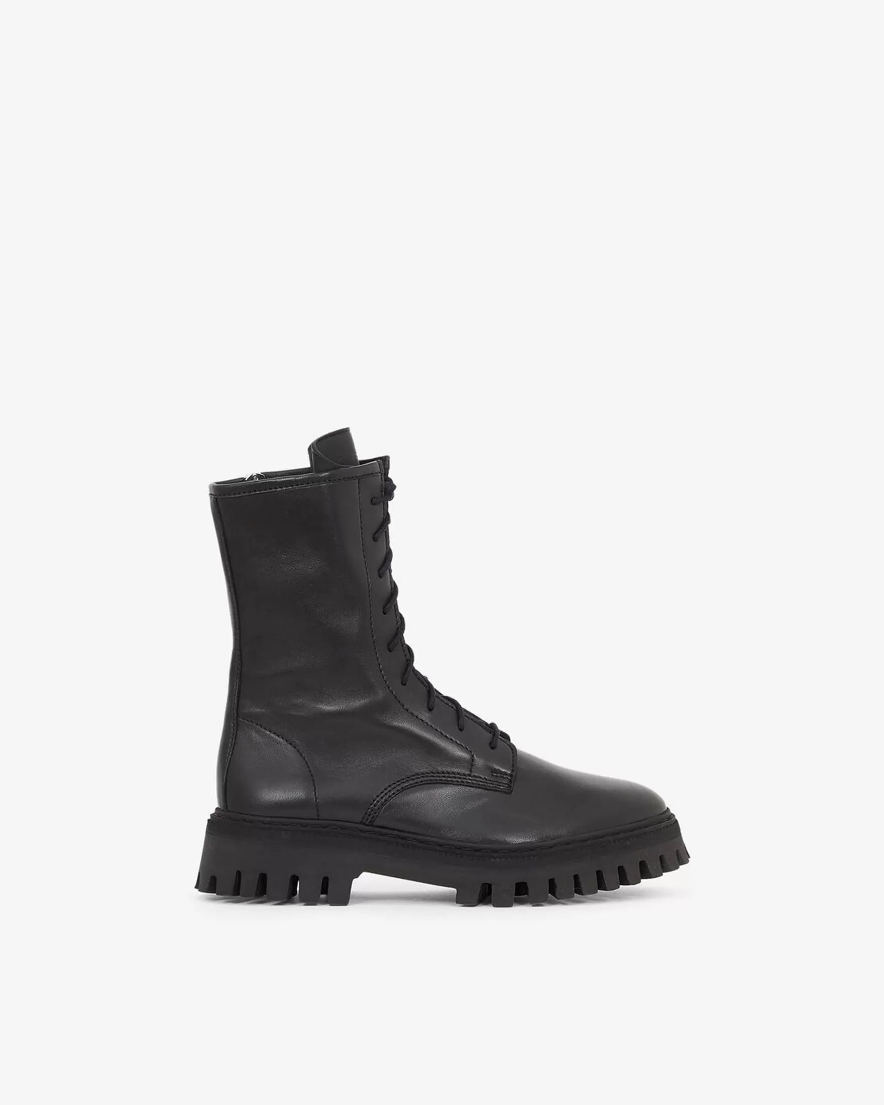 Discount Boots En Cuir A Lacets Kosmic Femme Bottines