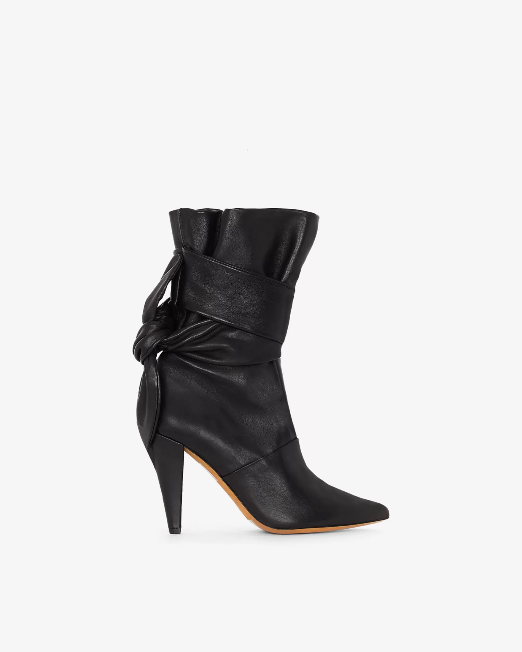 Discount Bottines En Cuir Nori Femme Bottines