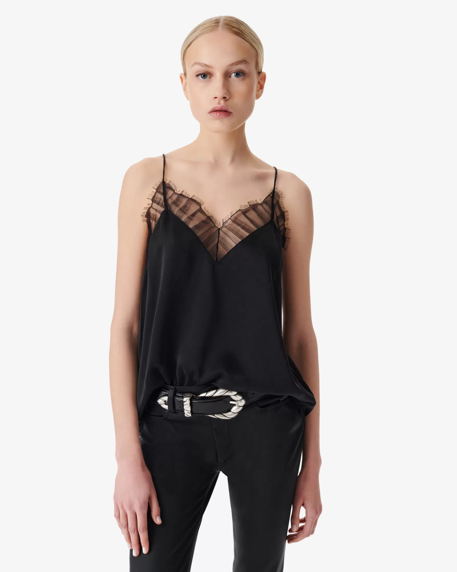 Fashion Caraco En Soie Berwyn Femme Chemises & Tops