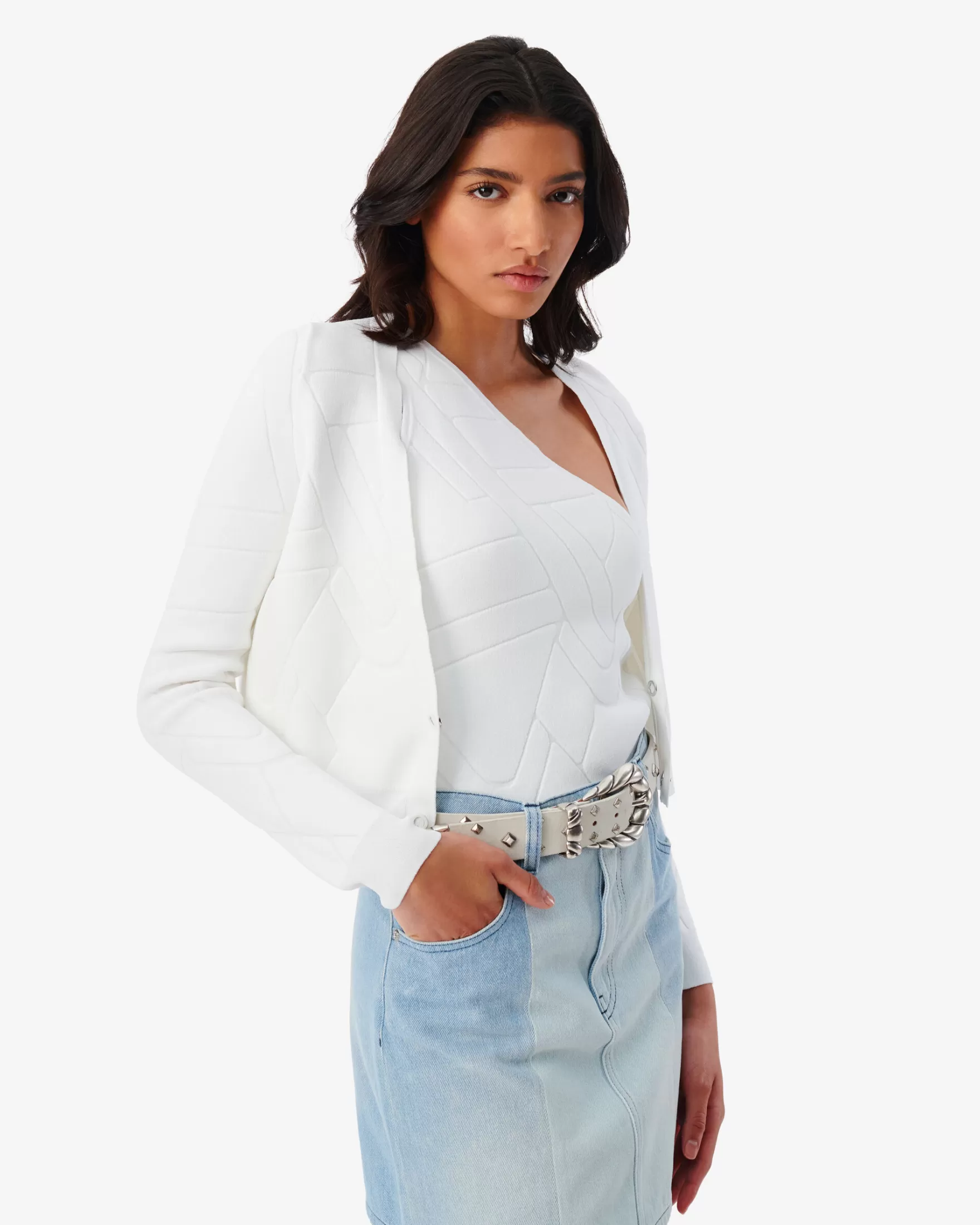 Online Cardigan Jacquard Fequa Femme Pulls & Sweats