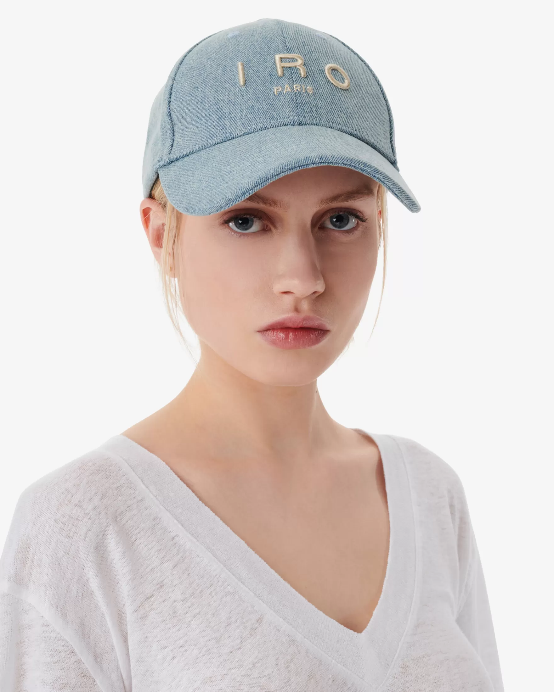Hot Casquette Brodee Greb Denim Femme Chapeaux