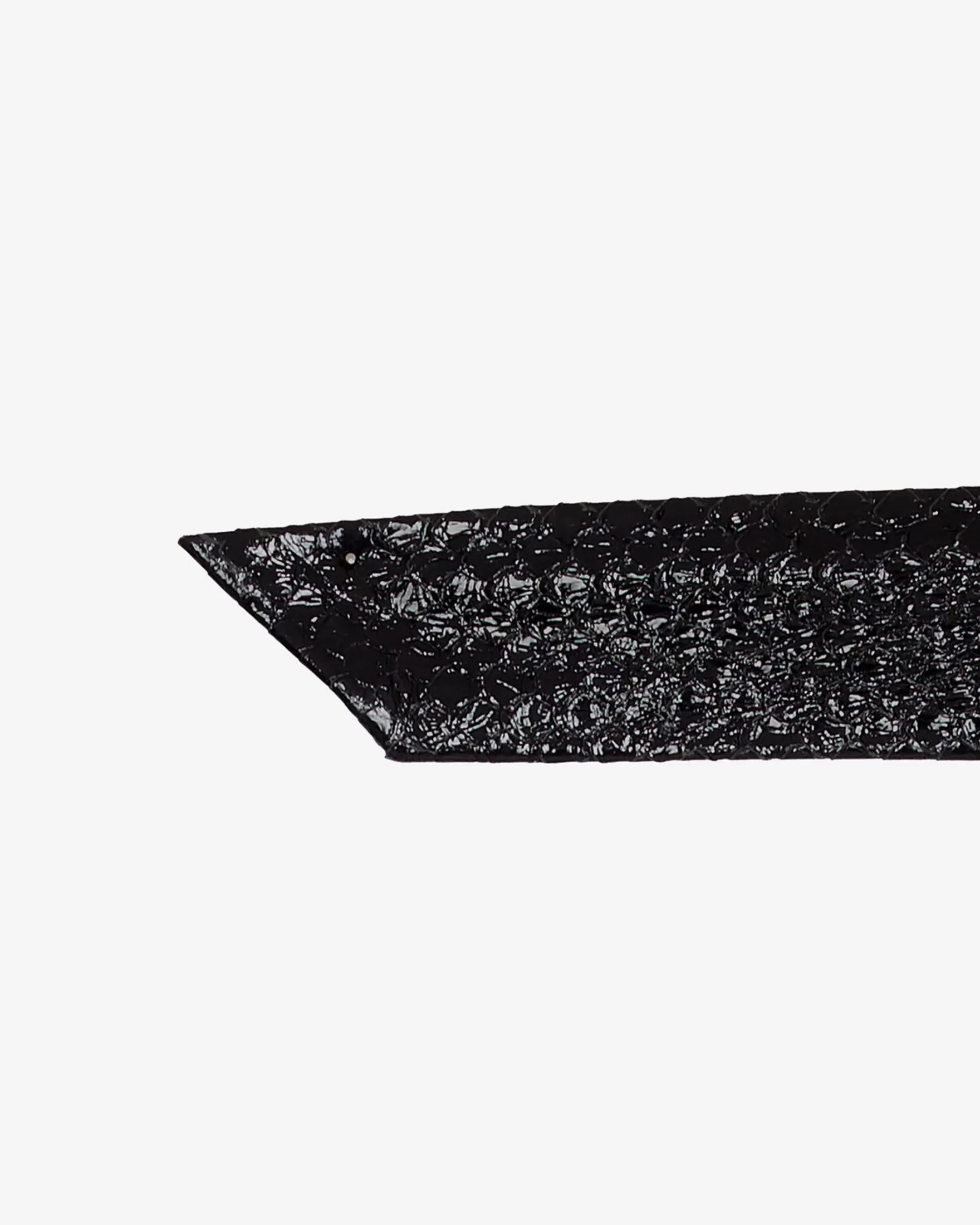 New Ceinture En Cuir Nera Reptile Femme Ceintures