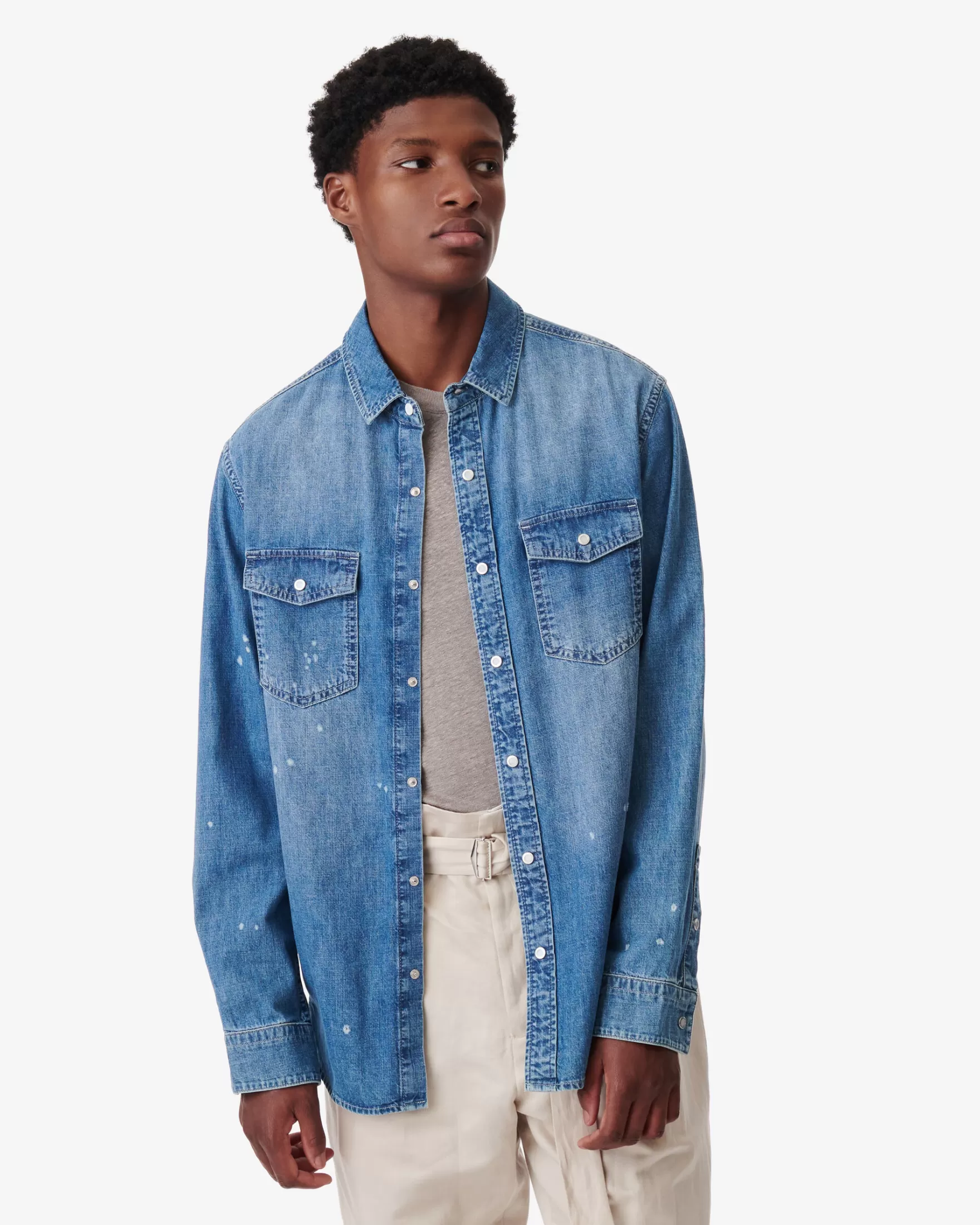Outlet Chemise En Jean K Homme Chemises