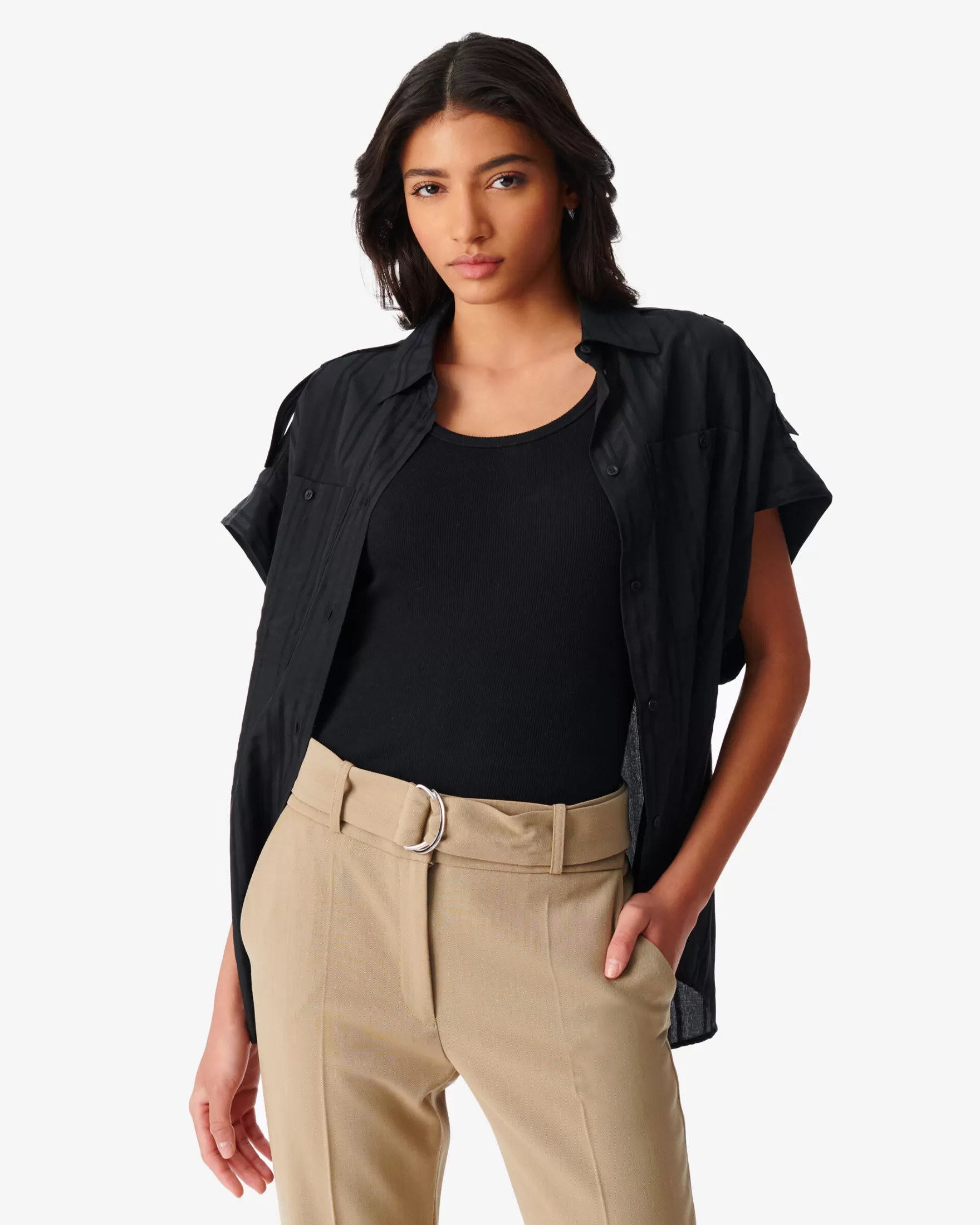 Fashion Chemisette A Rayures Trinita Femme Chemises & Tops