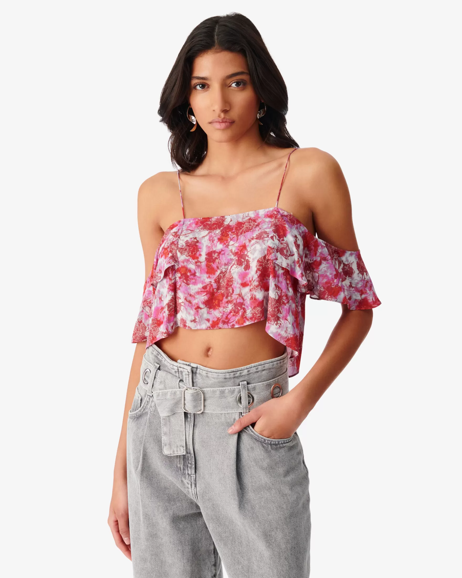 Online Crop Top Imprime Minak Femme Chemises & Tops