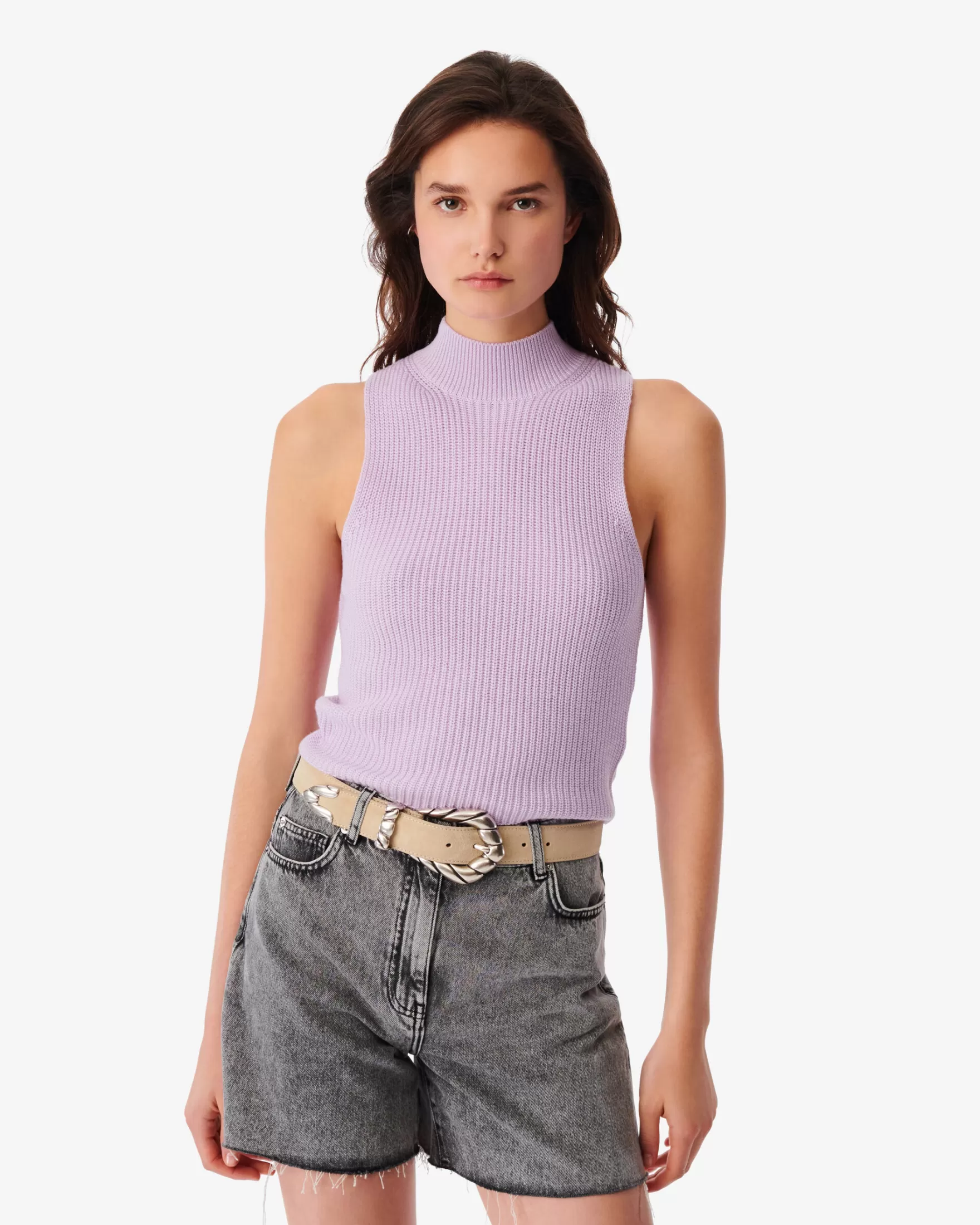 Outlet Debardeur Col Montant Virgi Femme Chemises & Tops