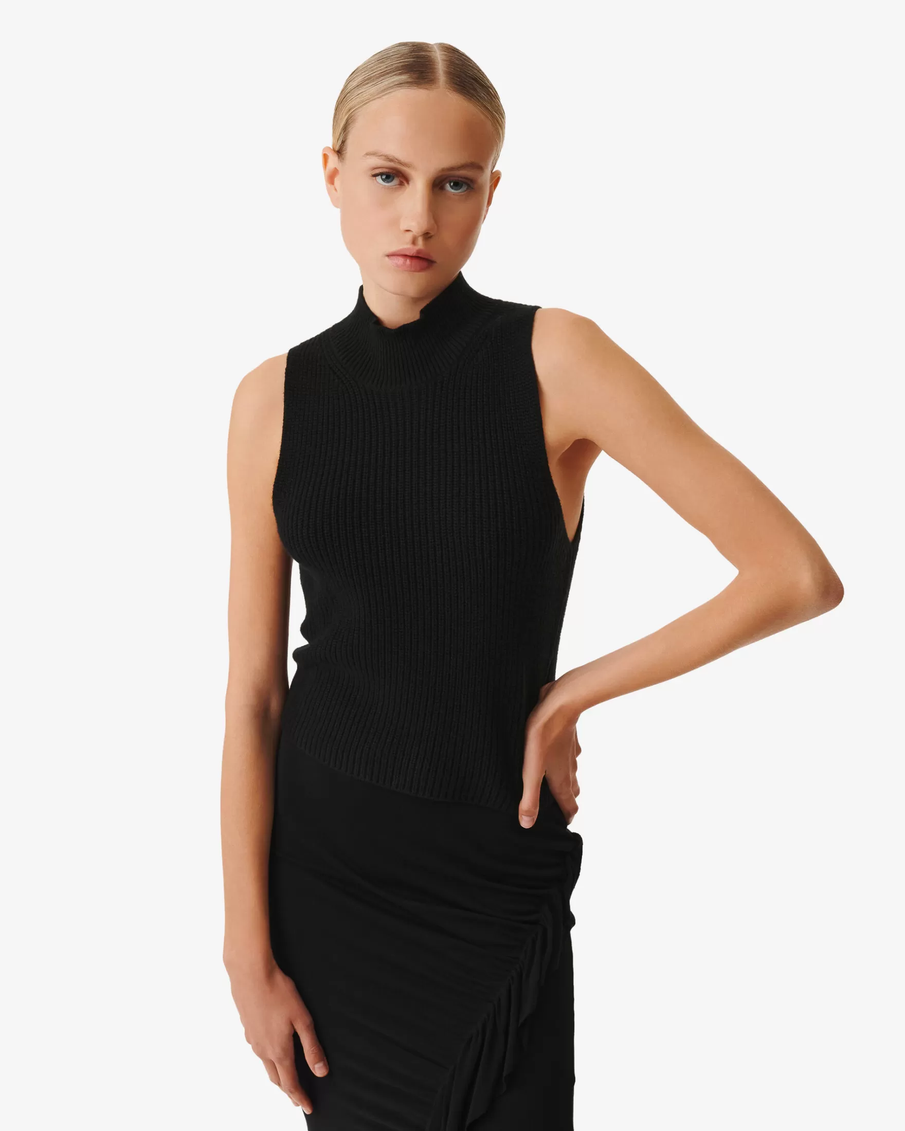 Clearance Debardeur Col Montant Virgi Femme T-Shirts