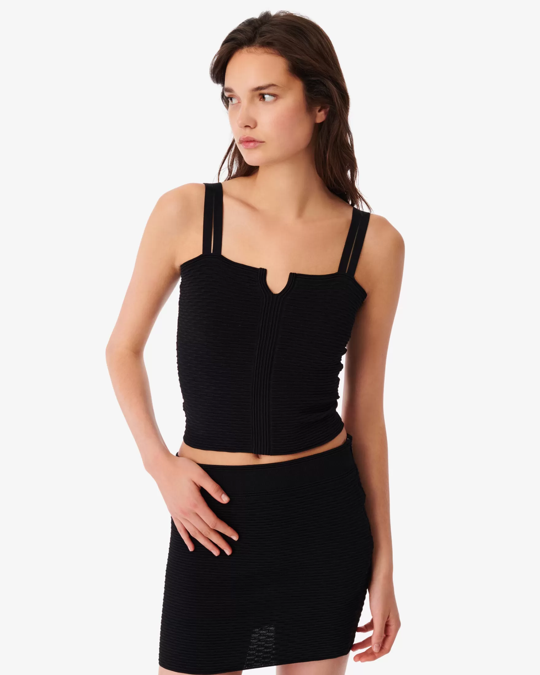 Best Sale Debardeur Crop A Motif Nicea Femme T-Shirts