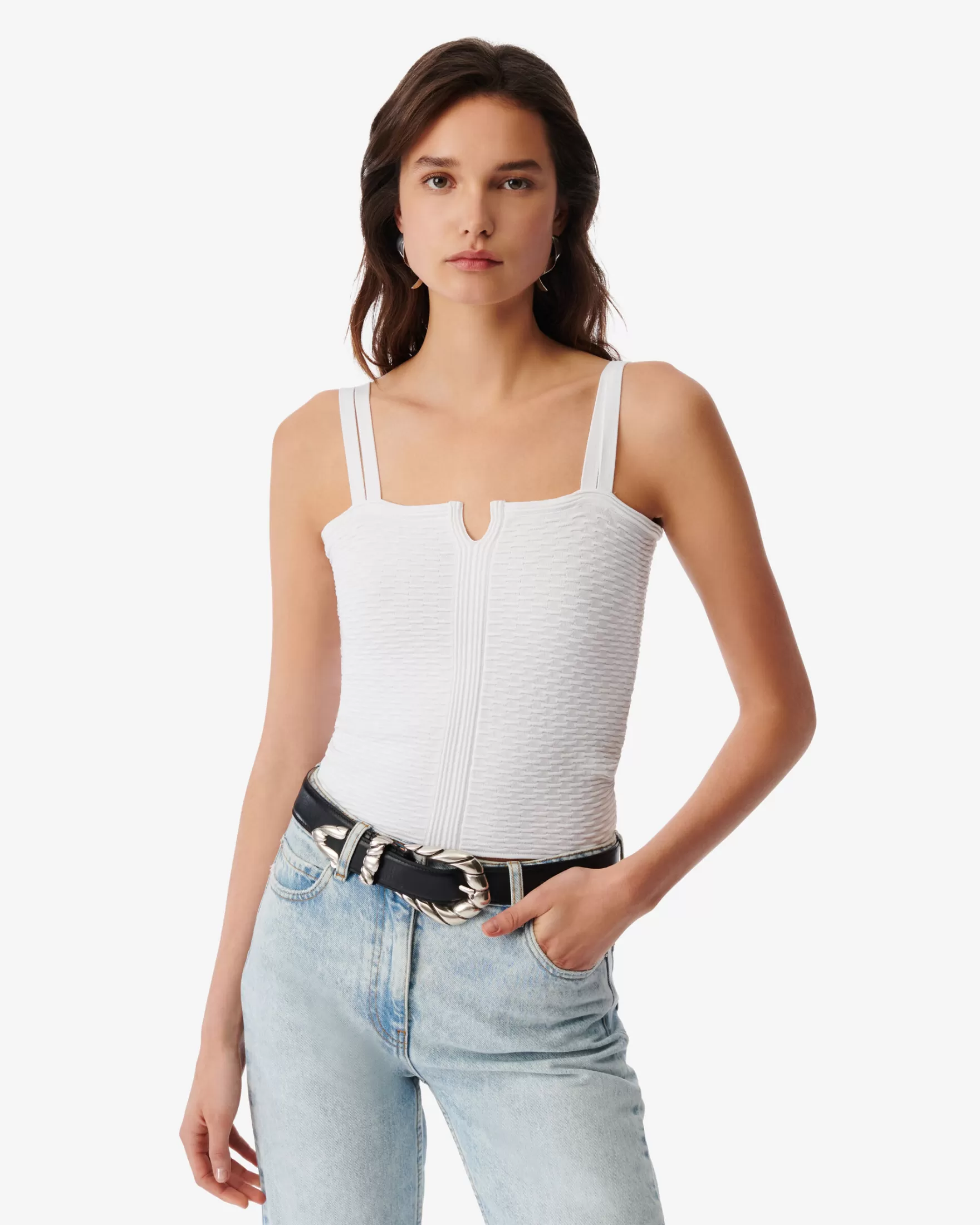 Flash Sale Debardeur Crop A Motif Nicea Femme Chemises & Tops