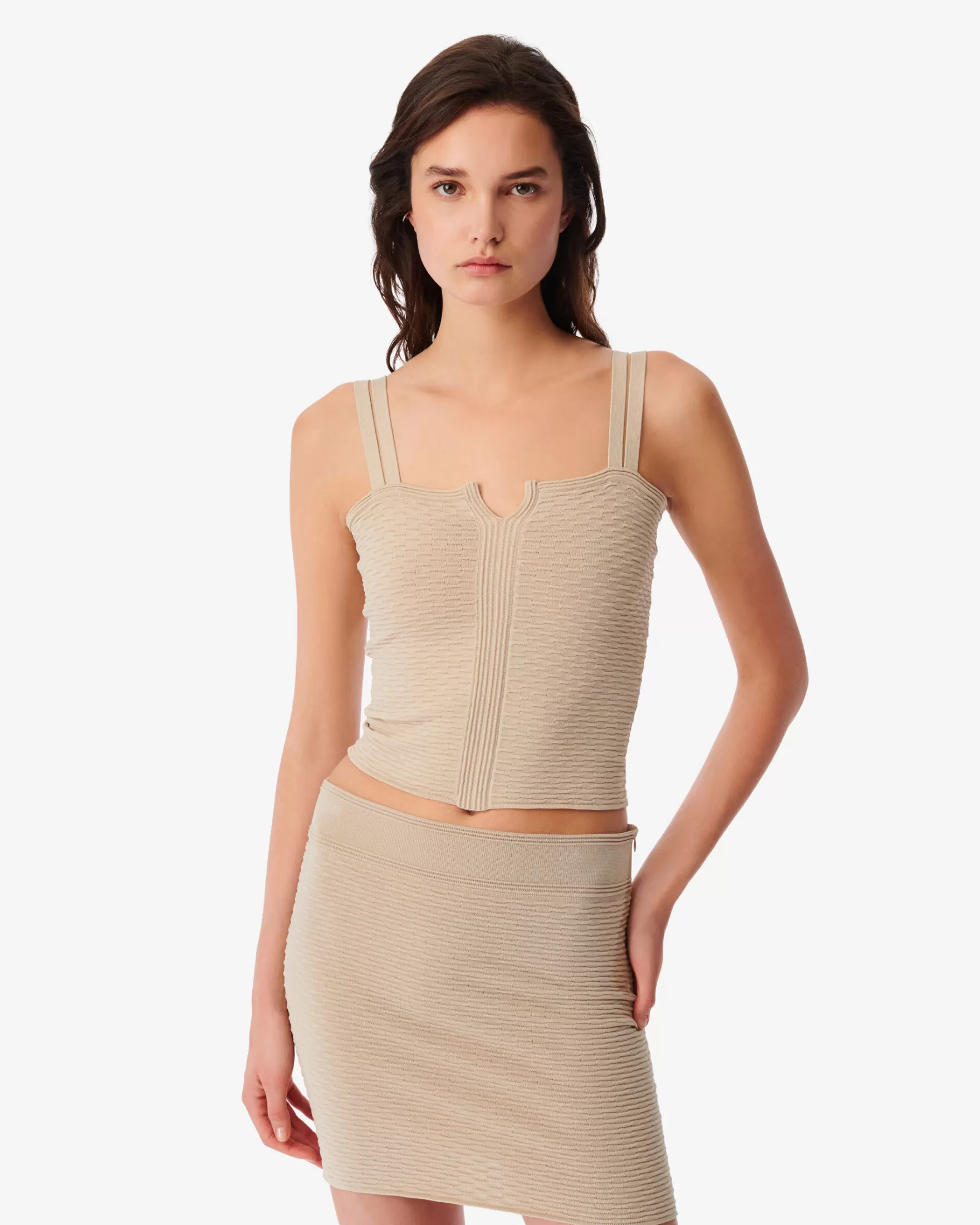 Cheap Debardeur Crop A Motif Nicea Femme T-Shirts