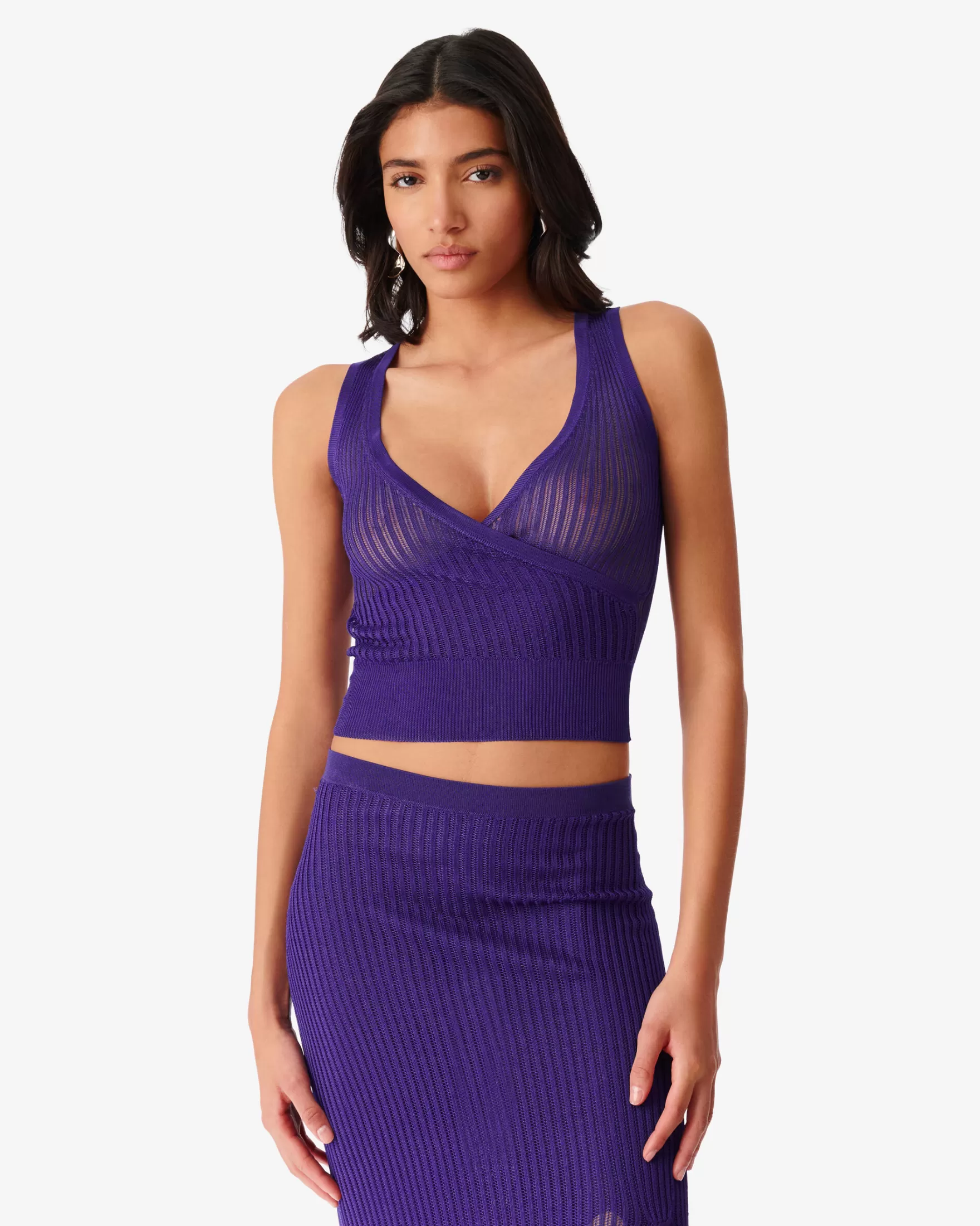 Outlet Debardeur En Maille Cogan Femme Chemises & Tops