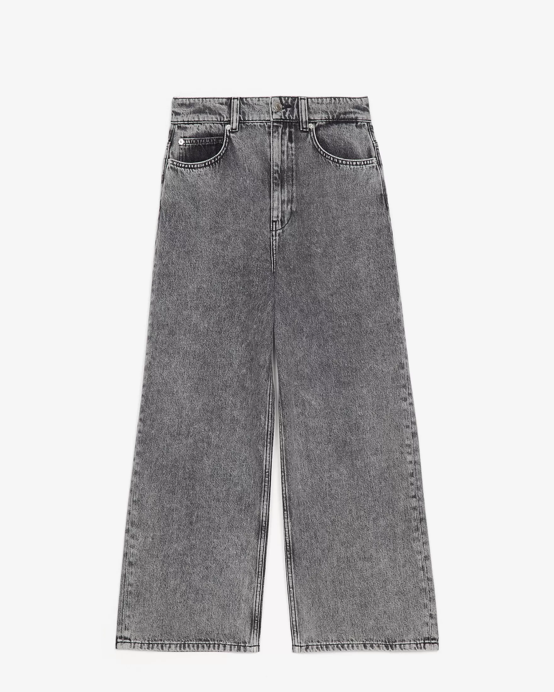 Best Sale Jean Delave Taille Haute Devi Femme Pantalons & Jeans