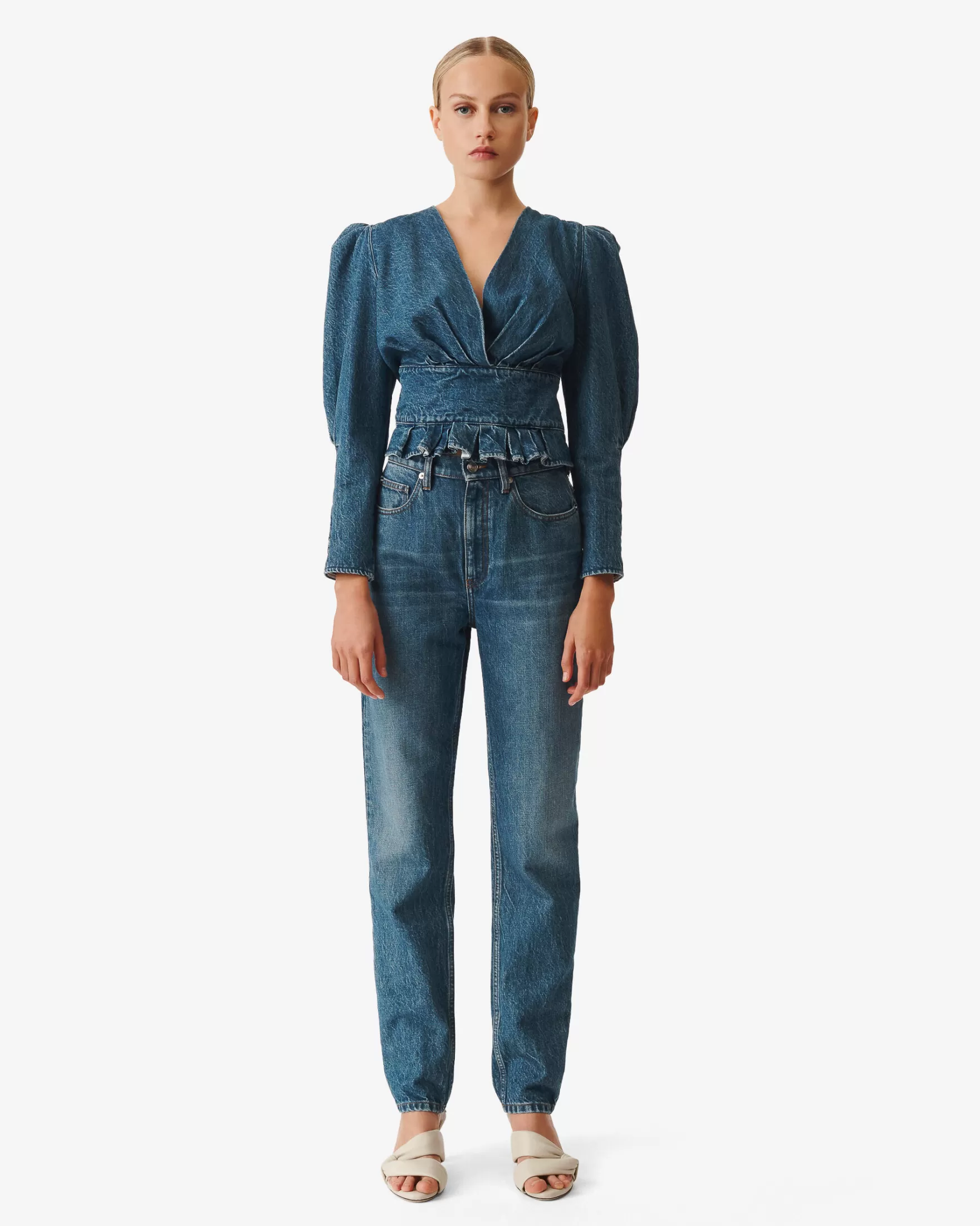 Best Sale Jean Mom Fit Taille Haute Brooke Femme Pantalons & Jeans