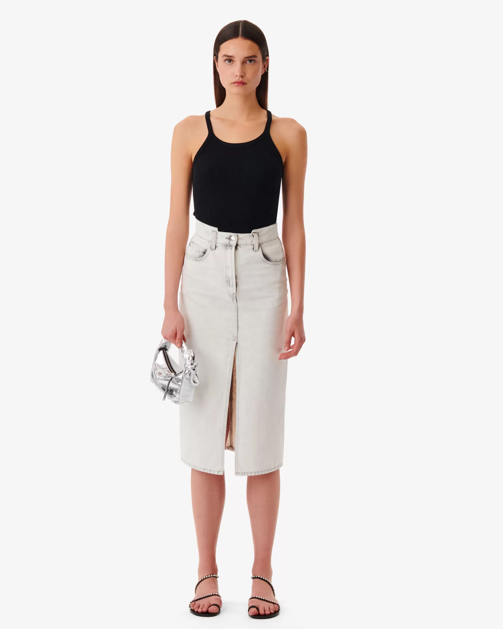 Clearance Jupe Midi En Jean Milita Femme Jupes & Shorts