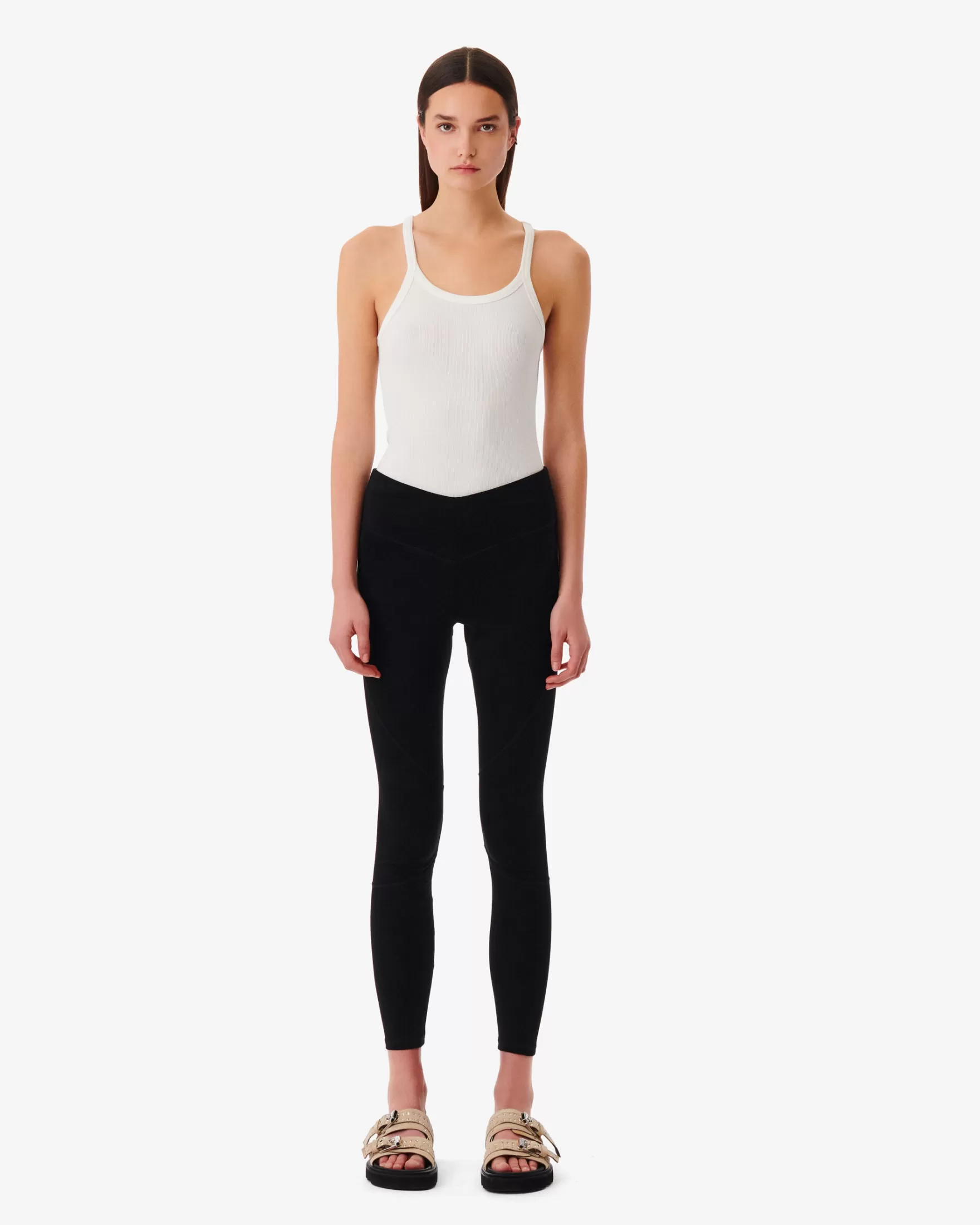 Fashion Legging En Tissu Stretch Regina Femme Pantalons & Jeans