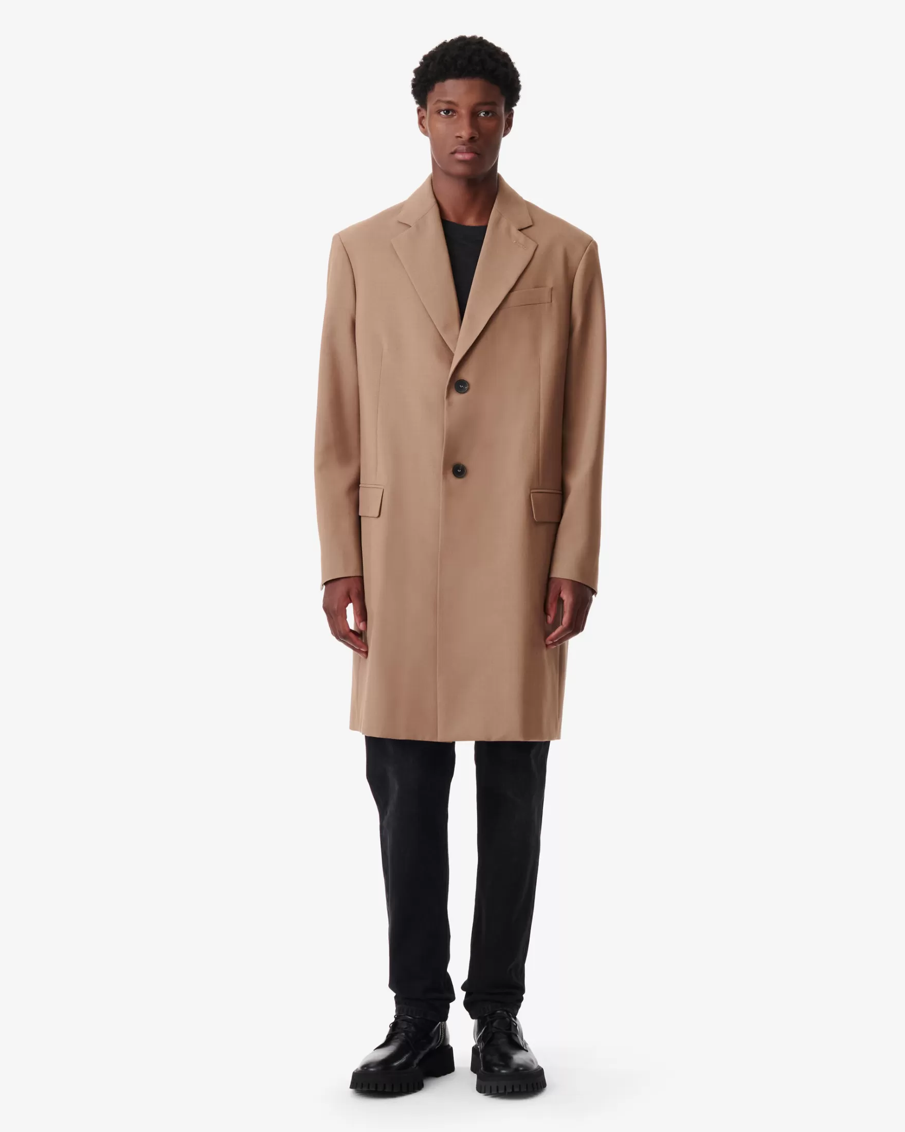 Discount Manteau En Laine Melangee Mofan Homme Vestes & Manteaux