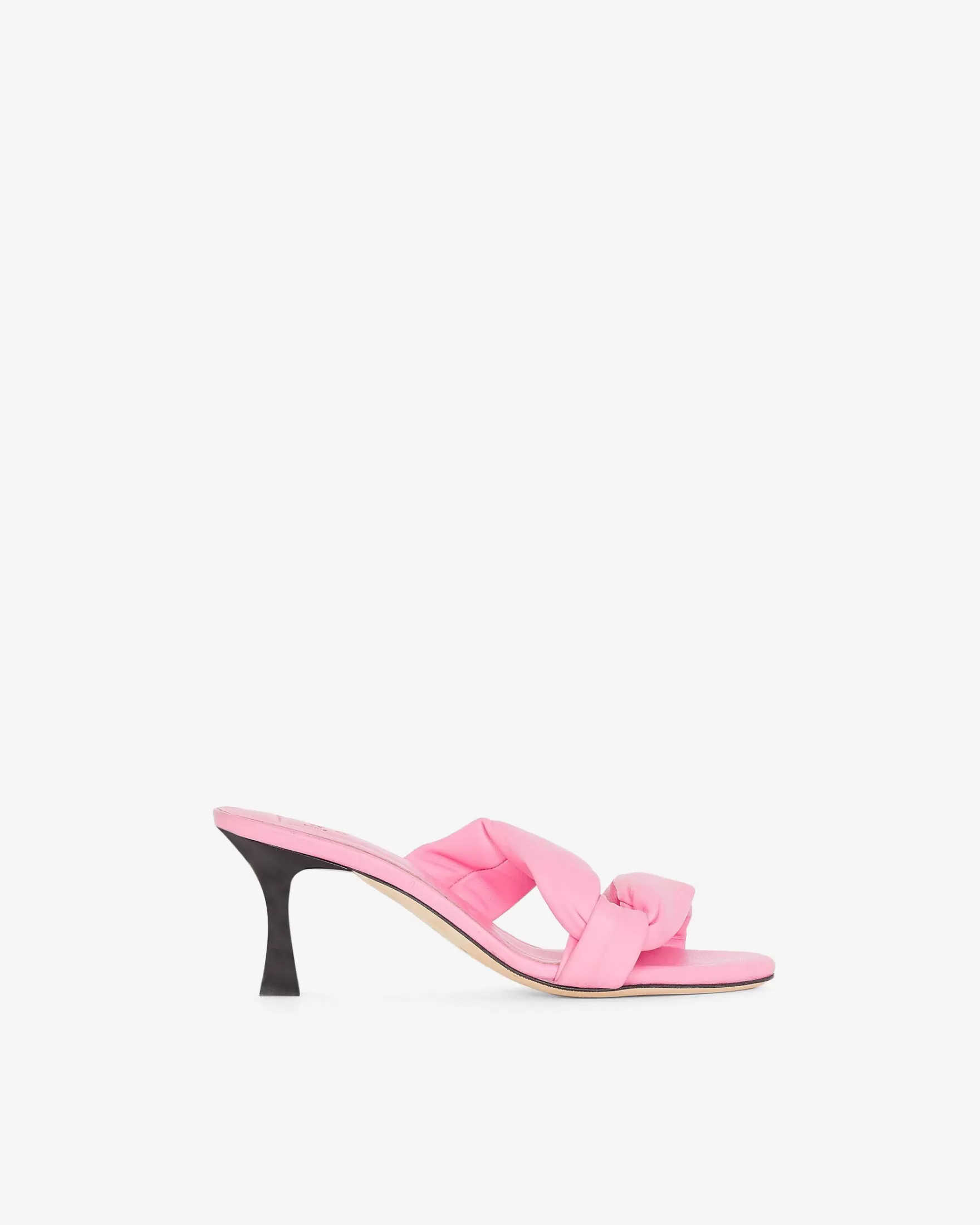 Best Mules A Talons En Cuir Dydlee Drape Femme Sandales