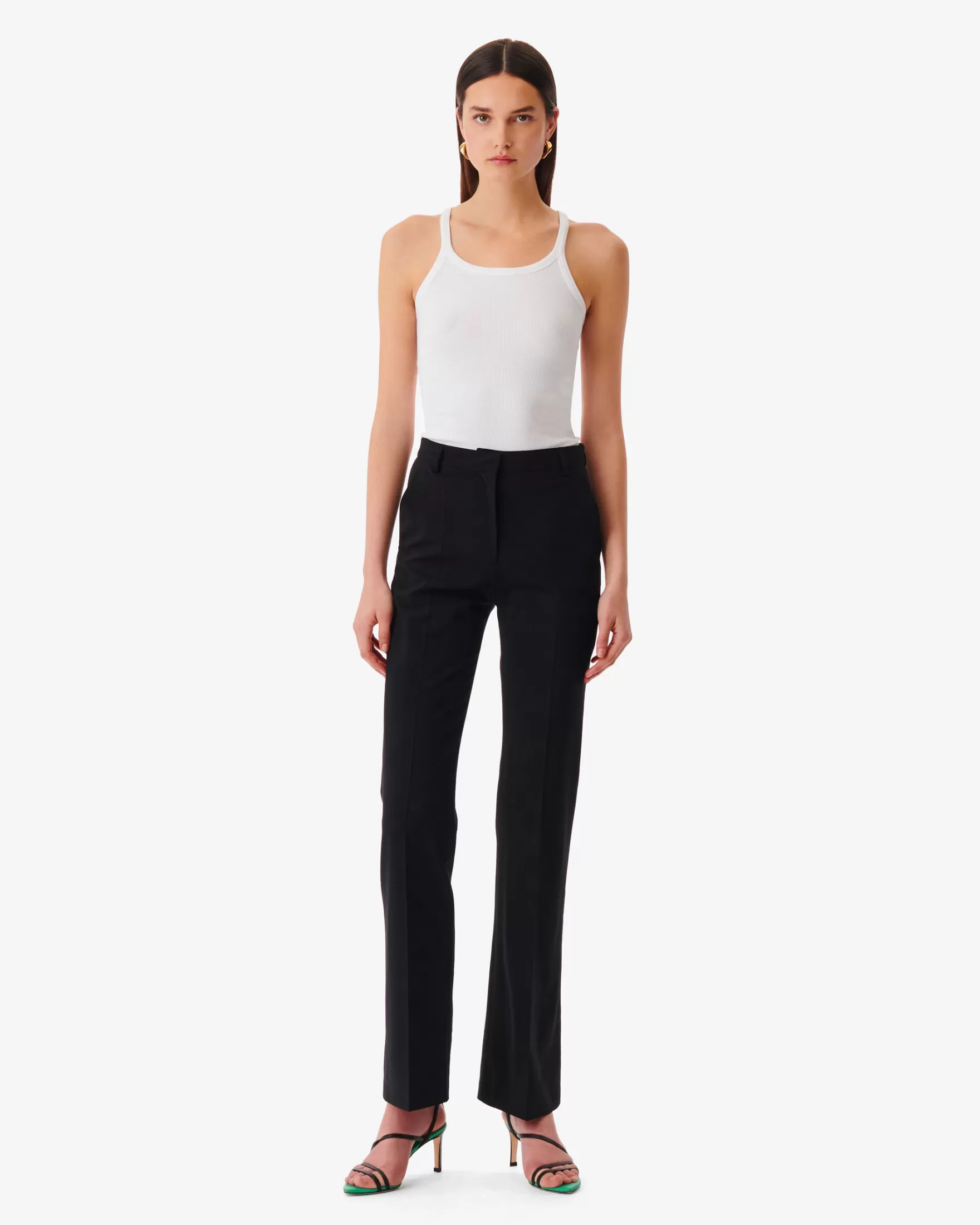 Outlet Pantalon De Tailleur En Laine Baler Femme Pantalons