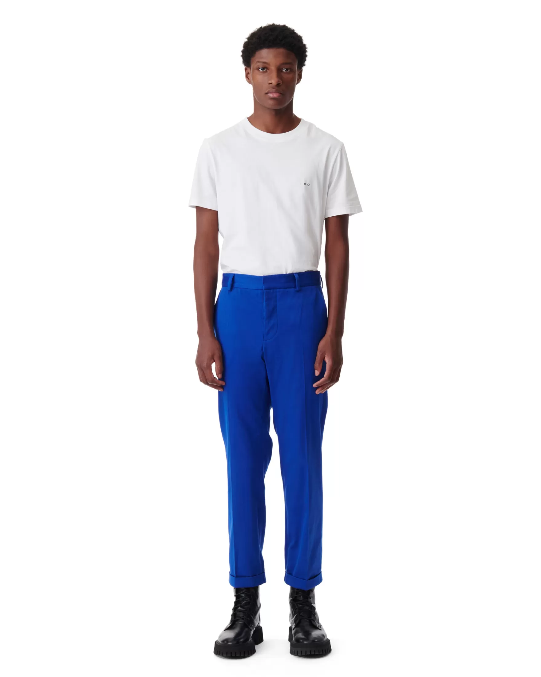 New Pantalon Droit A Plis Thelma Homme Pantalons & Jeans