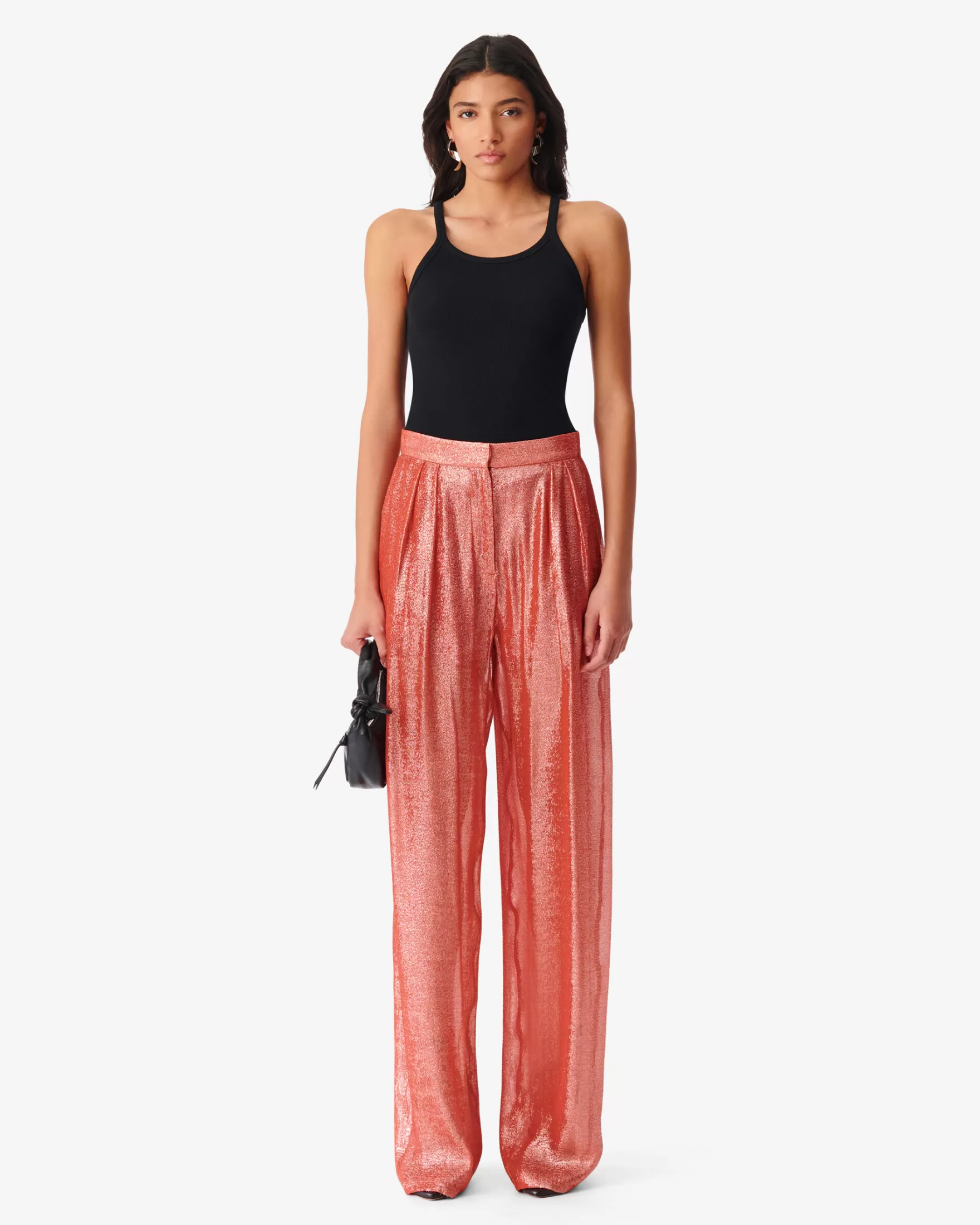 Cheap Pantalon Fluide Lurex Resa Femme Pantalons & Jeans