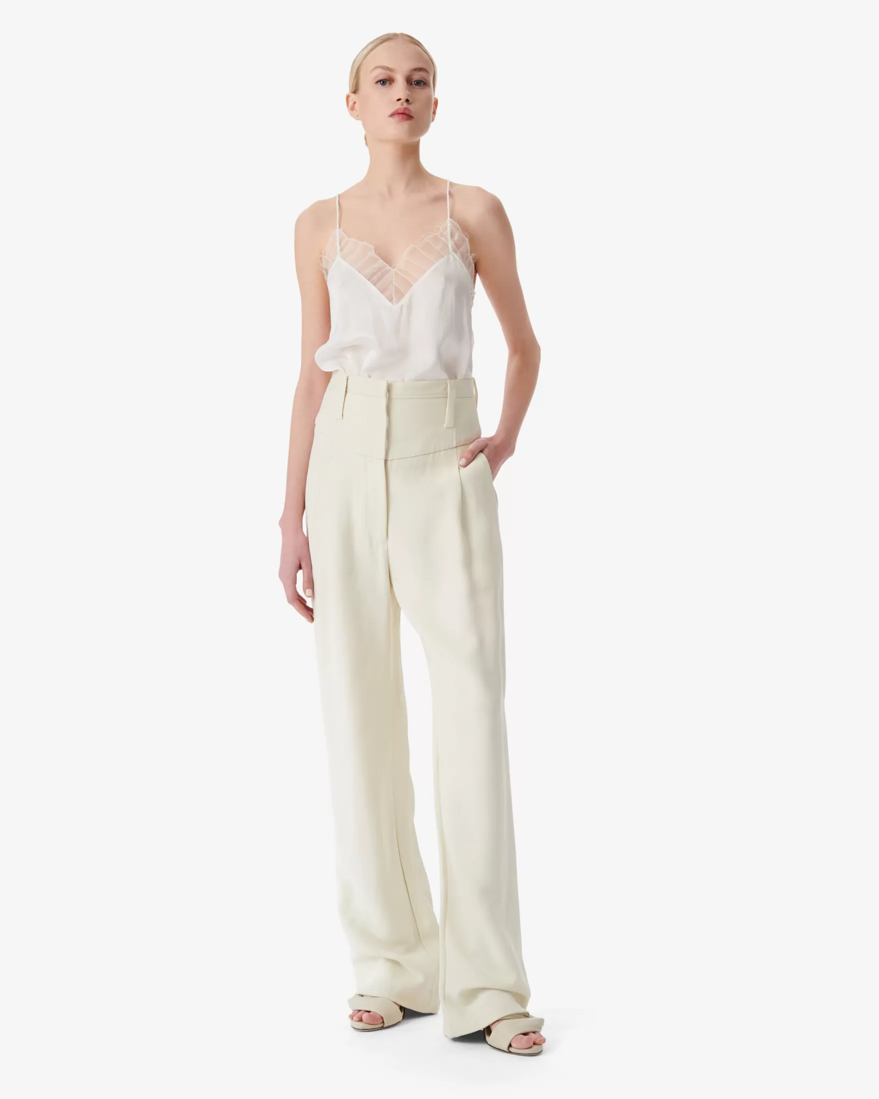 Cheap Pantalon Taille Haute Dopha Femme Pantalons