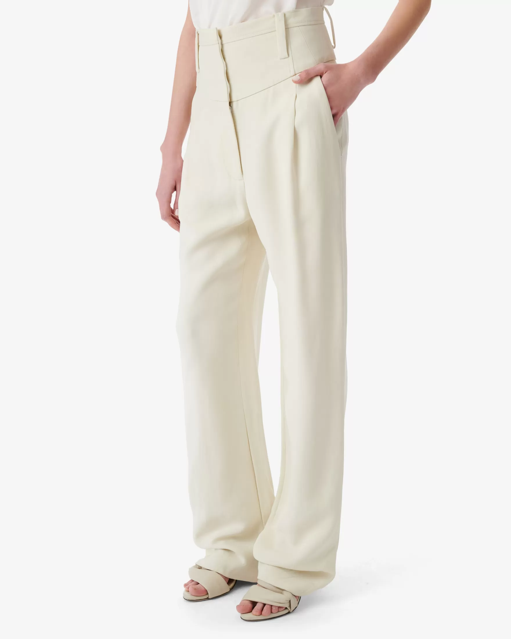 Cheap Pantalon Taille Haute Dopha Femme Pantalons