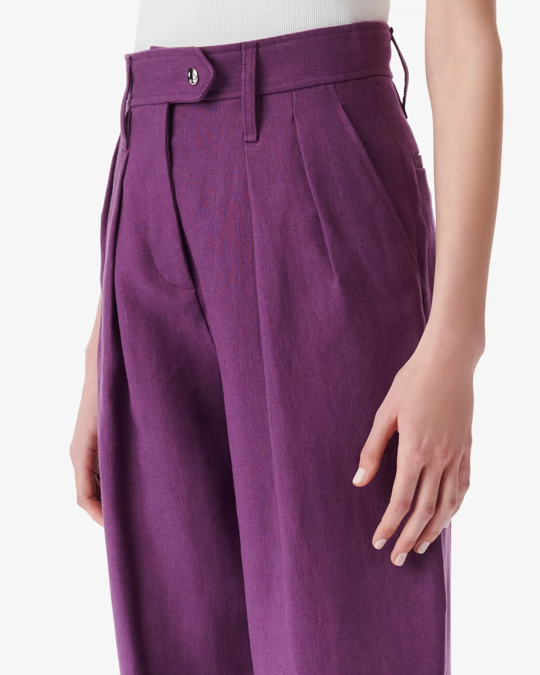 Flash Sale Pantalon Taille Haute Sabia Femme Pantalons