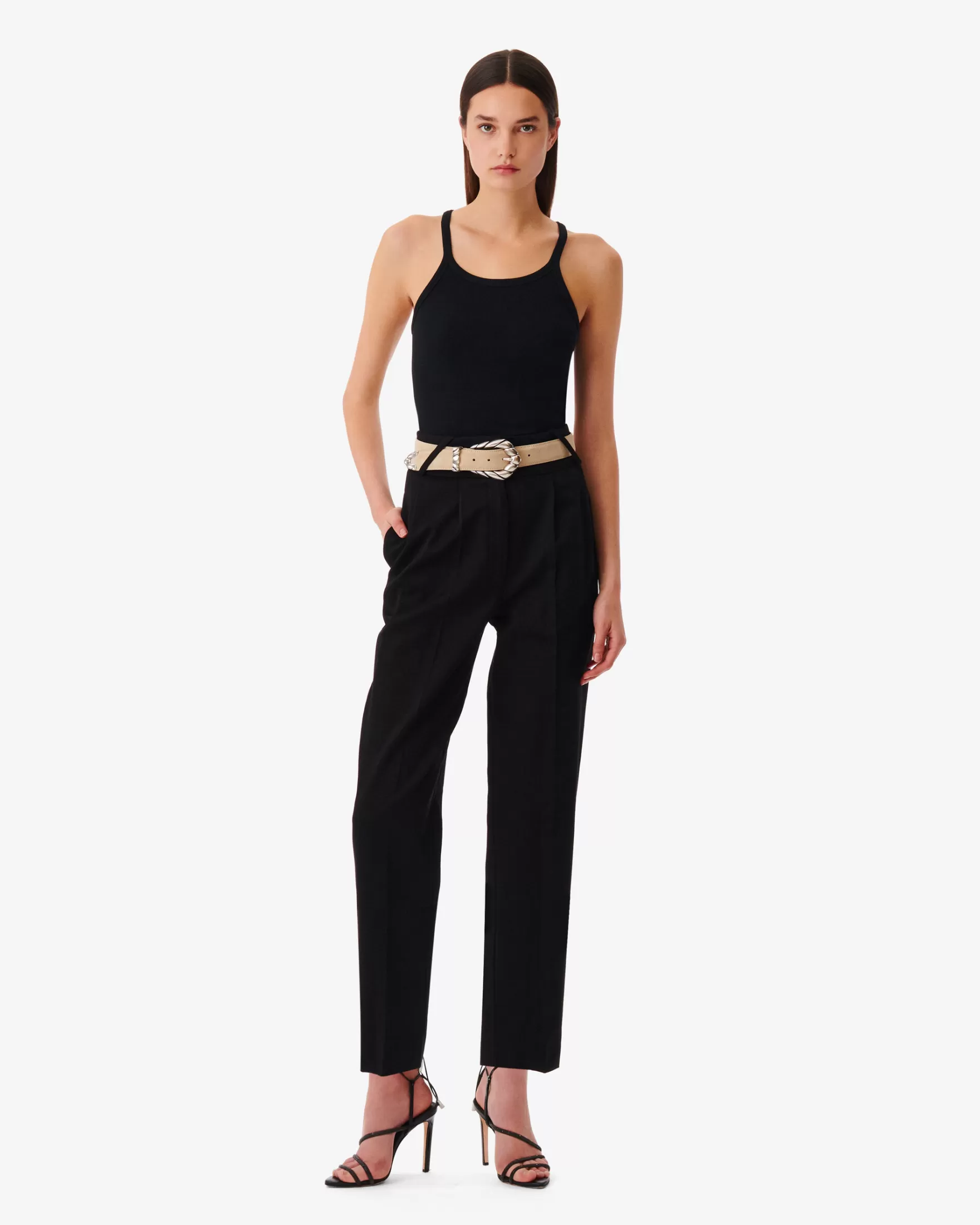 New Pantalon Taille Haute Trina Femme Pantalons & Jeans