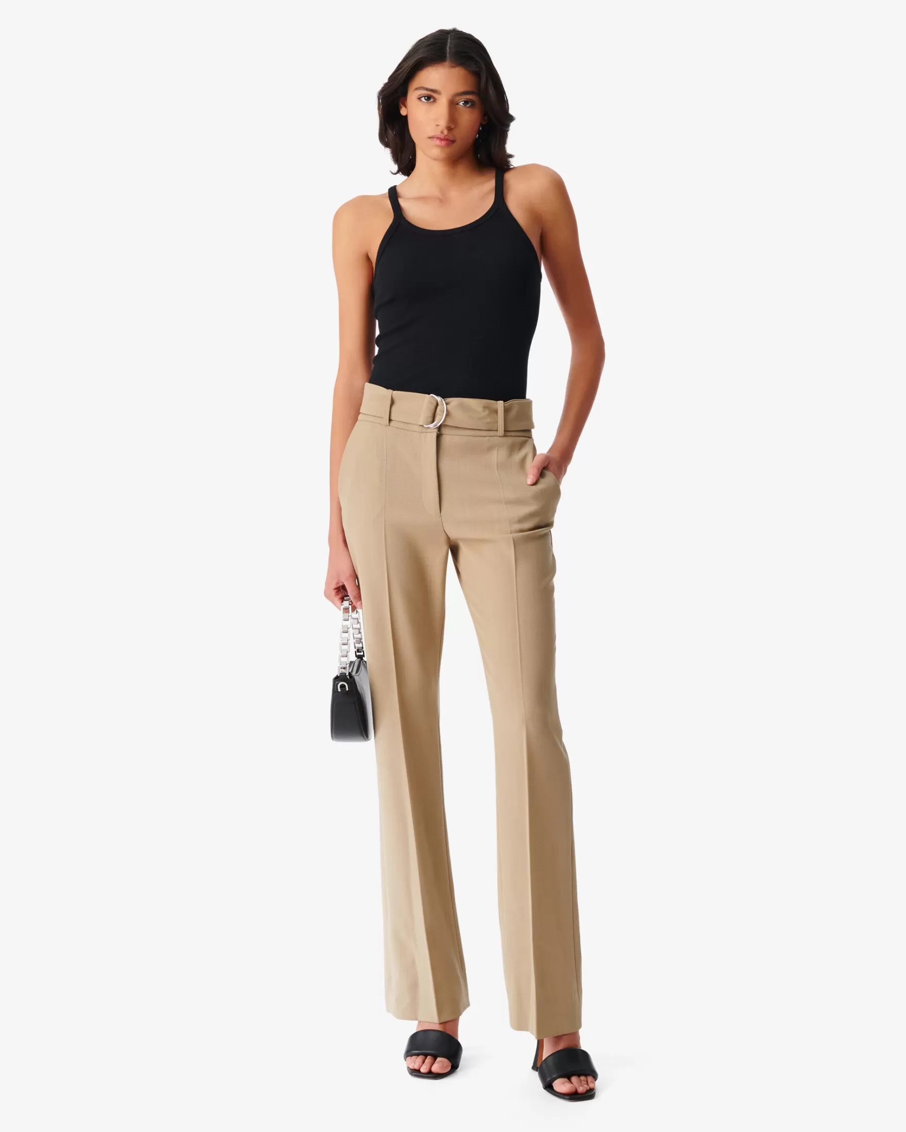 Cheap Pantalon Taille Haute Ulma Femme Pantalons
