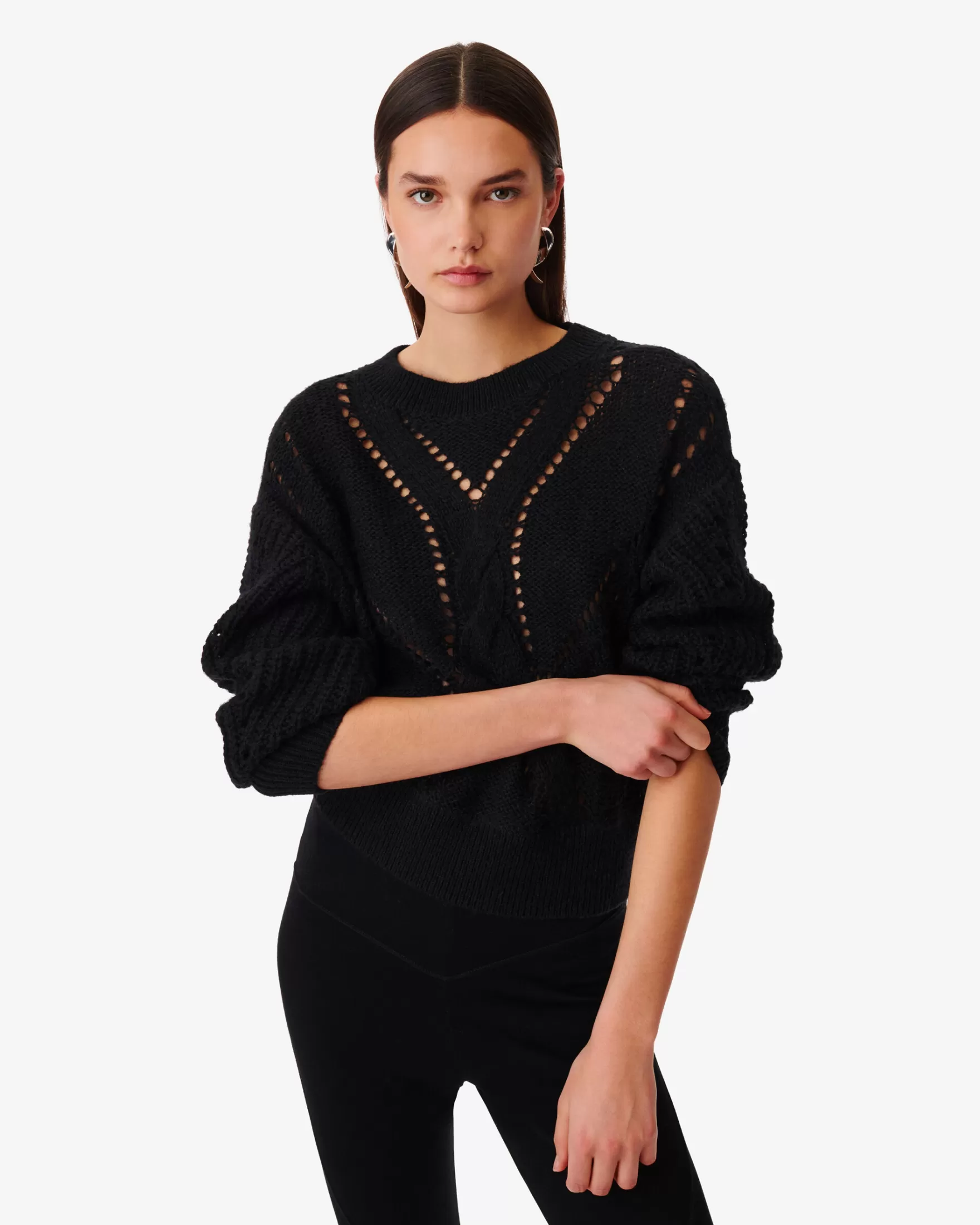 Sale Pull A Maille Torsadee Teodora Femme Pulls & Sweats