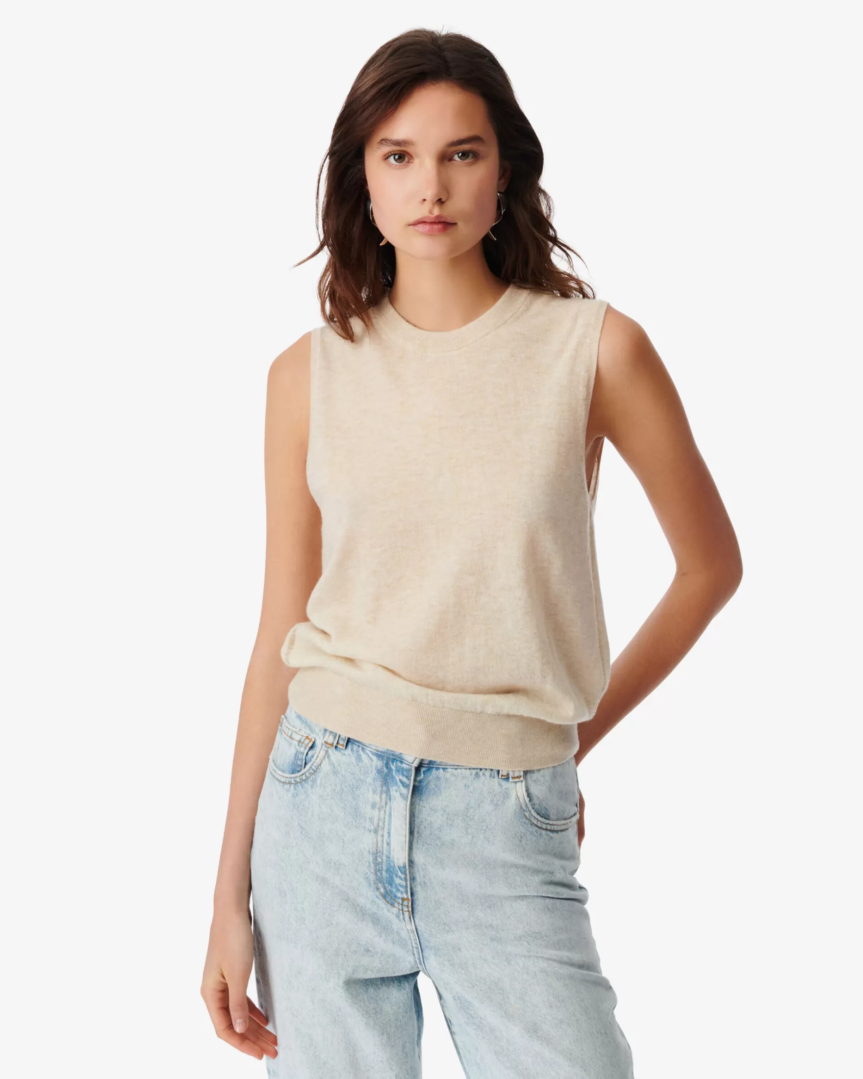 Discount Pull Sans Manches En Cachemire Lucilla Femme Pulls & Sweats
