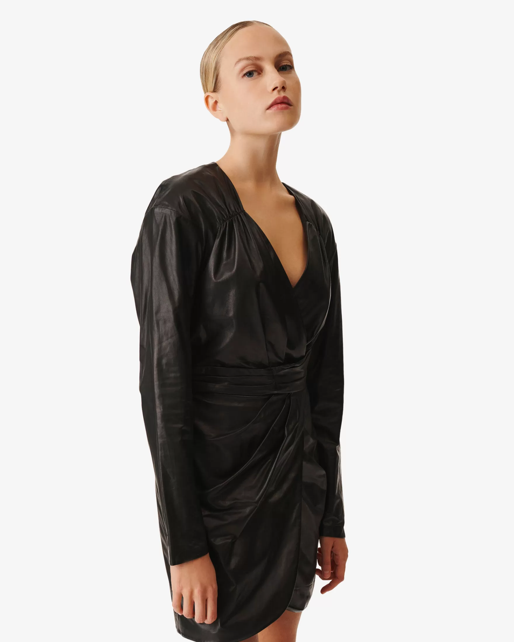 Online Robe Ajustee En Cuir Belina Femme Robes