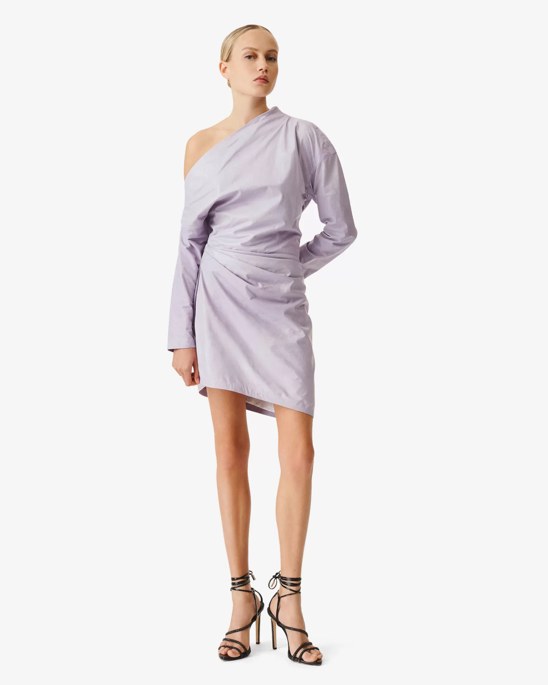 Outlet Robe Asymetrique En Cuir Calla Femme Robes