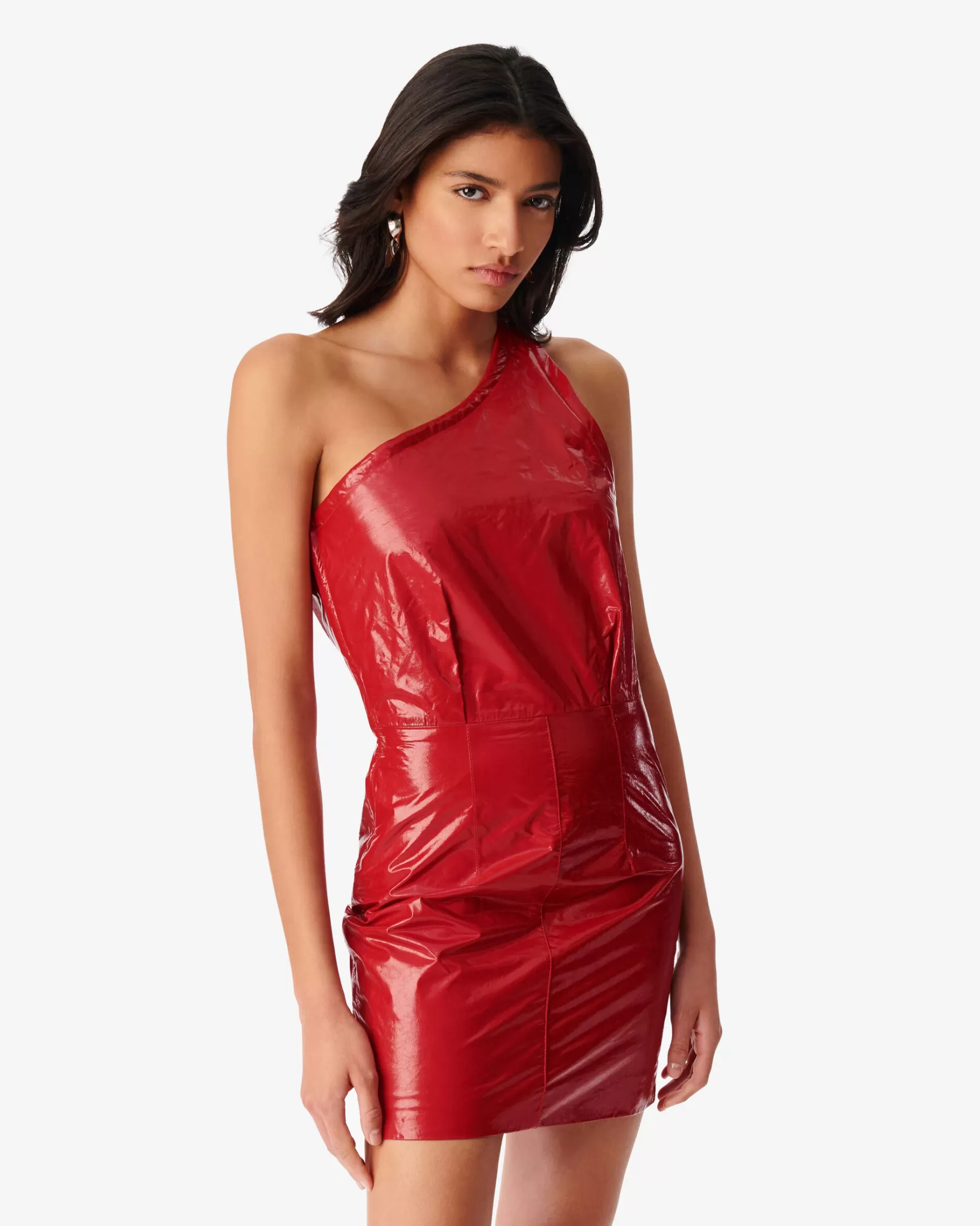 Best Robe Asymetrique En Cuir Dolni Femme Robes