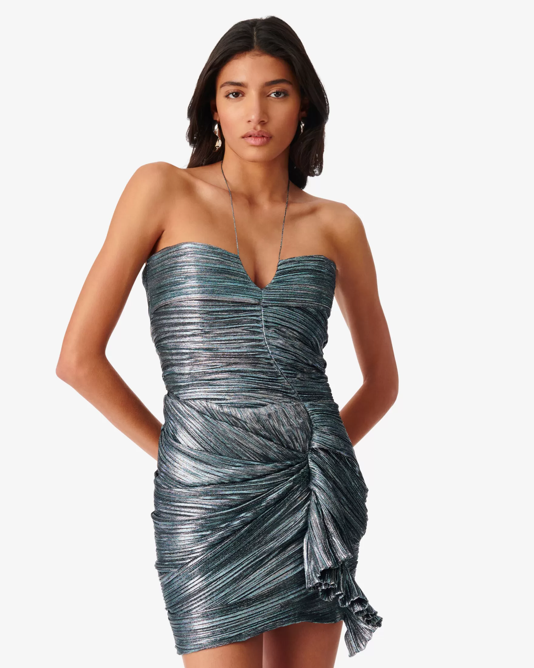 Discount Robe Bustier A Volants Hydra Femme Robes