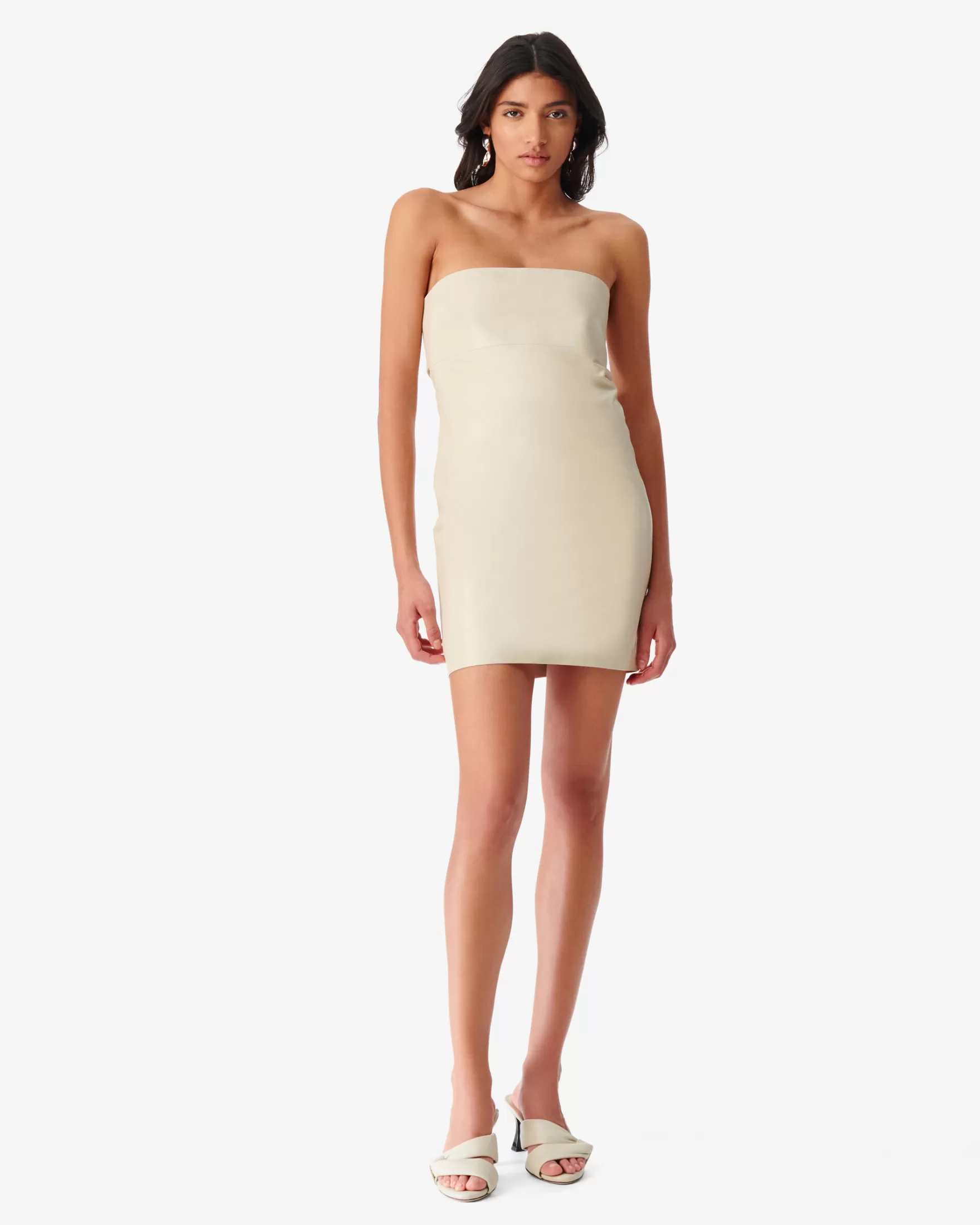 Fashion Robe Bustier En Cuir Lubia Femme Robes