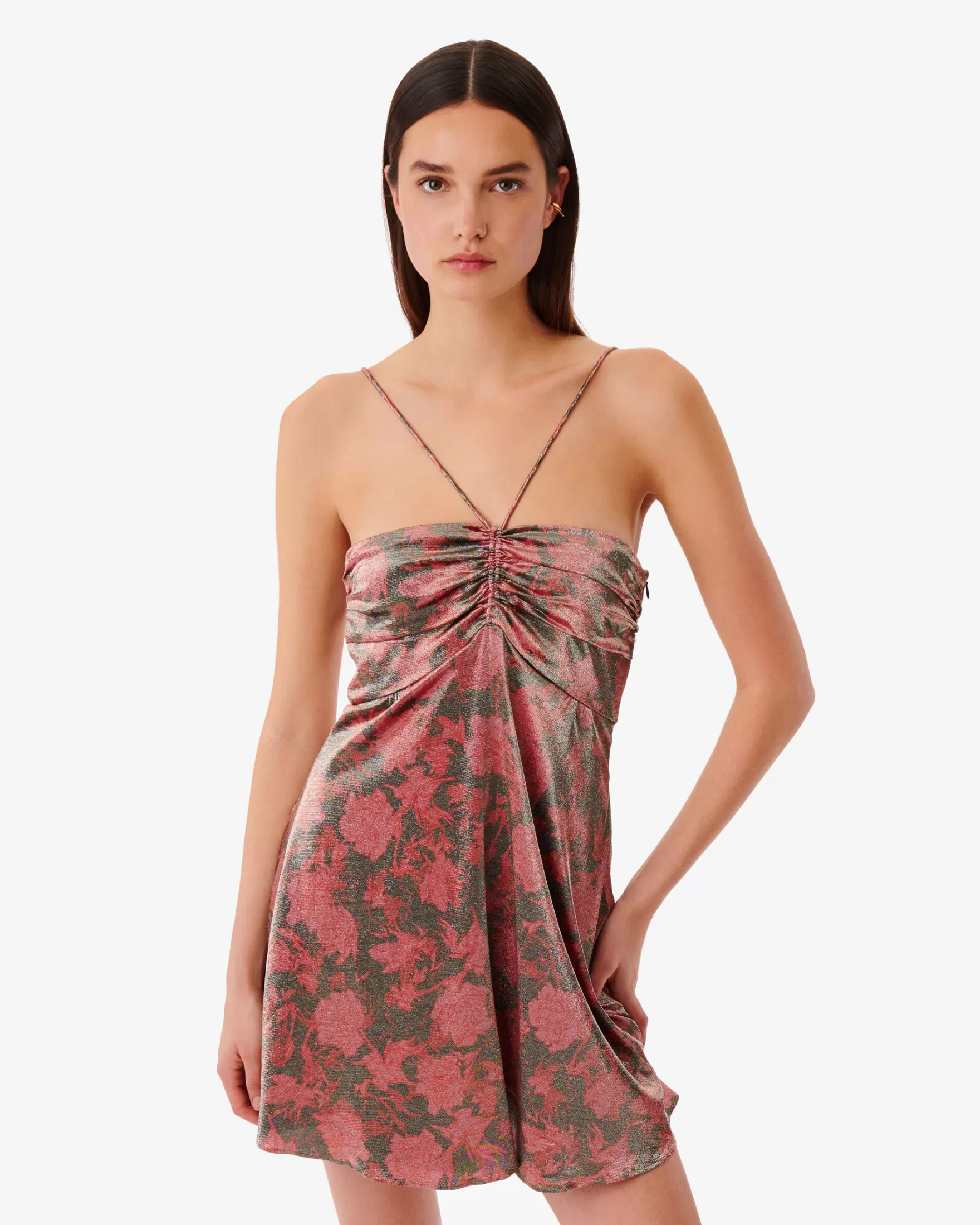 Outlet Robe Courte A Fleurs Jeana Femme Robes