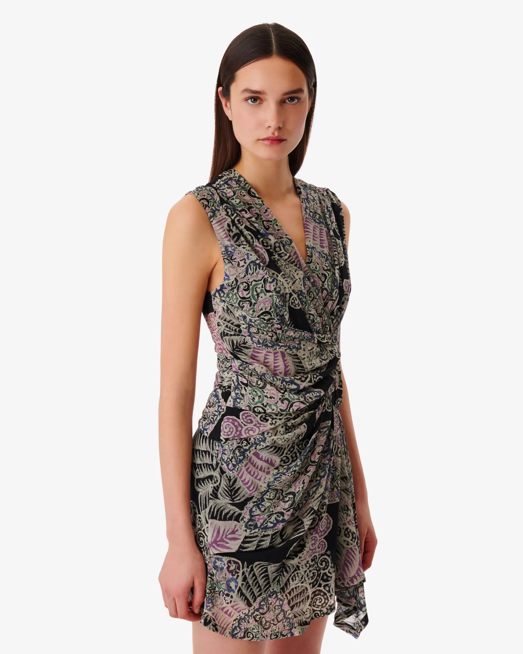 Clearance Robe Courte Imprimee Rolina Femme Robes
