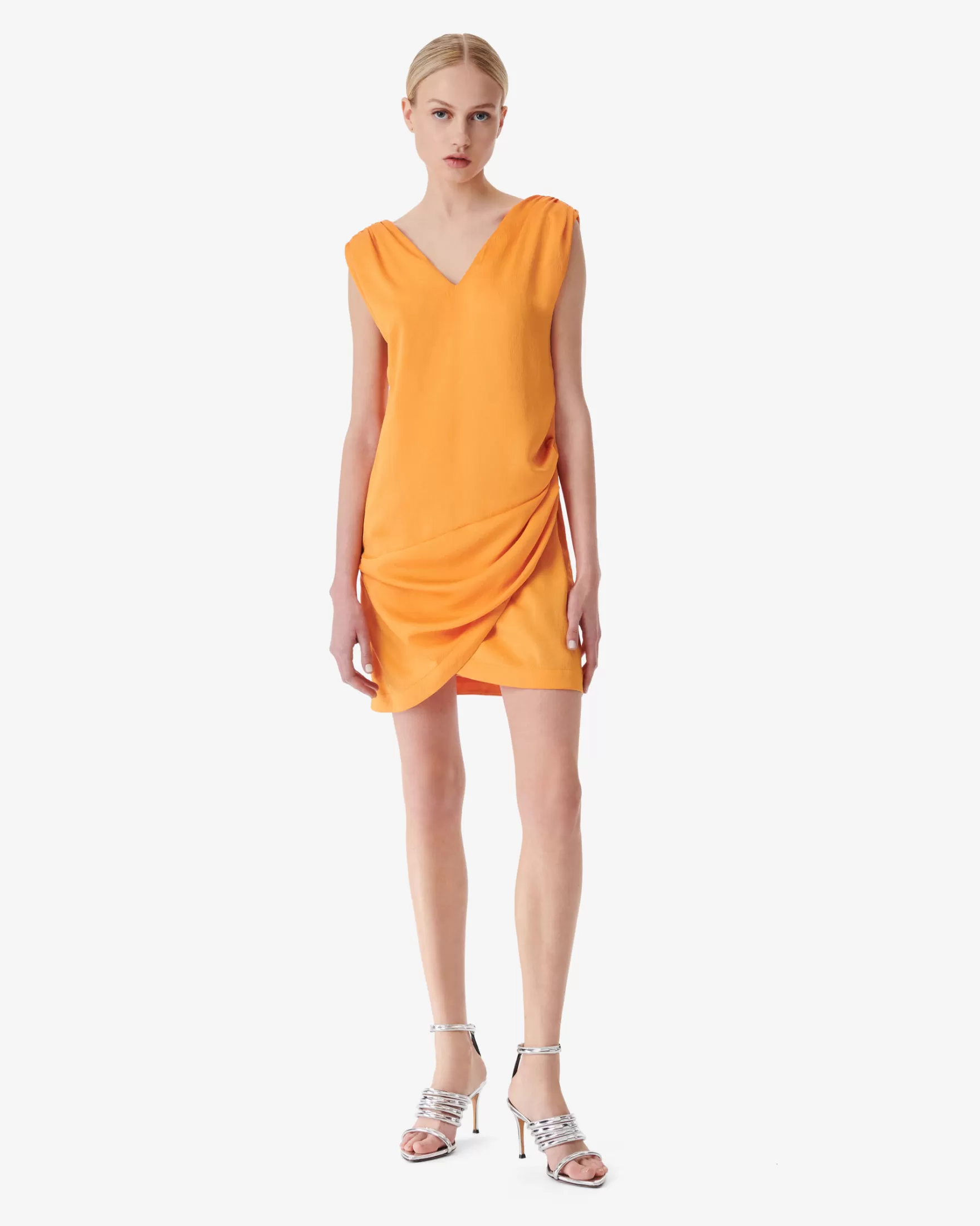 Flash Sale Robe Courte Satinee Lorenia Femme Robes
