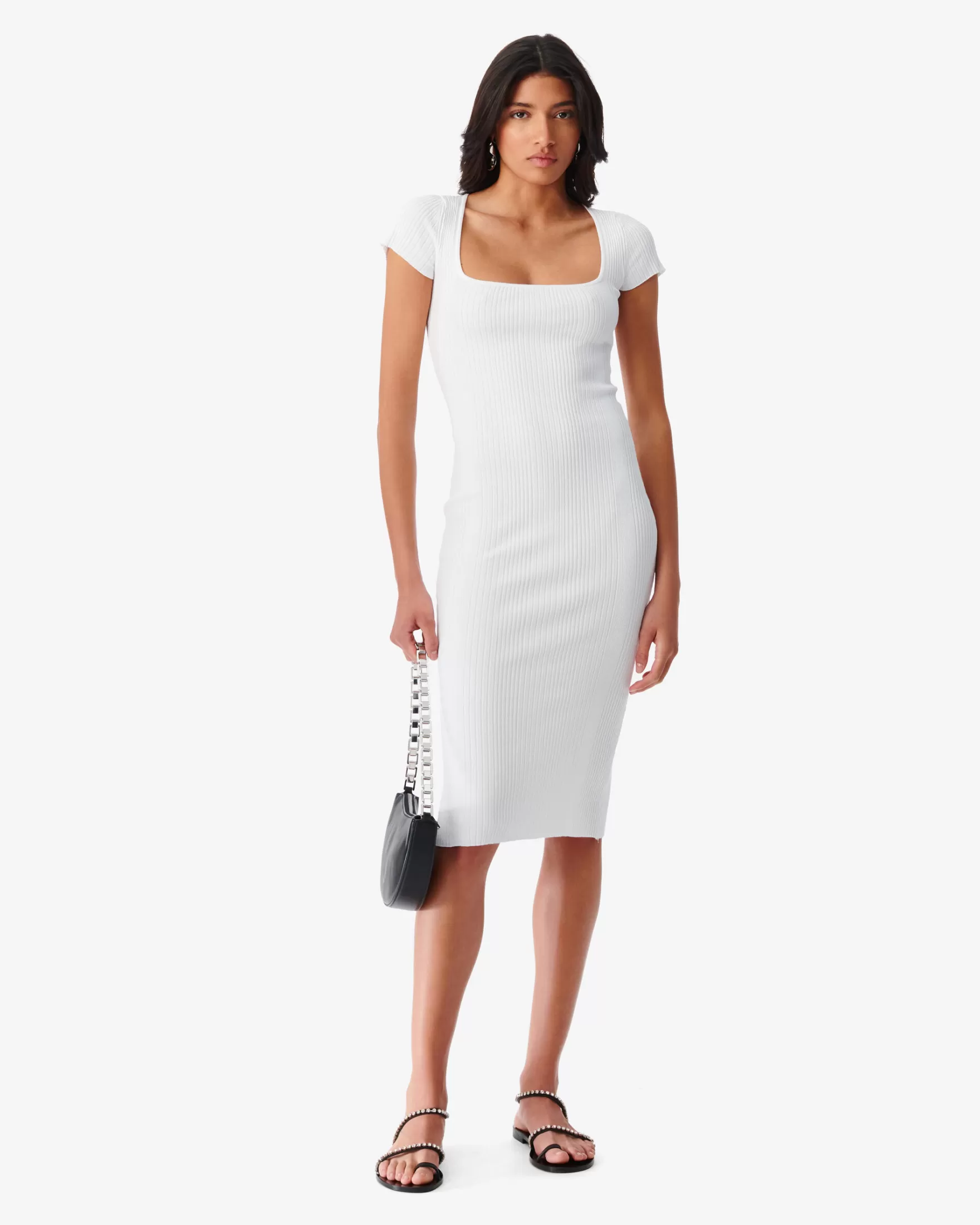 Best Robe En Maille A Col Carre Phebo Femme Robes