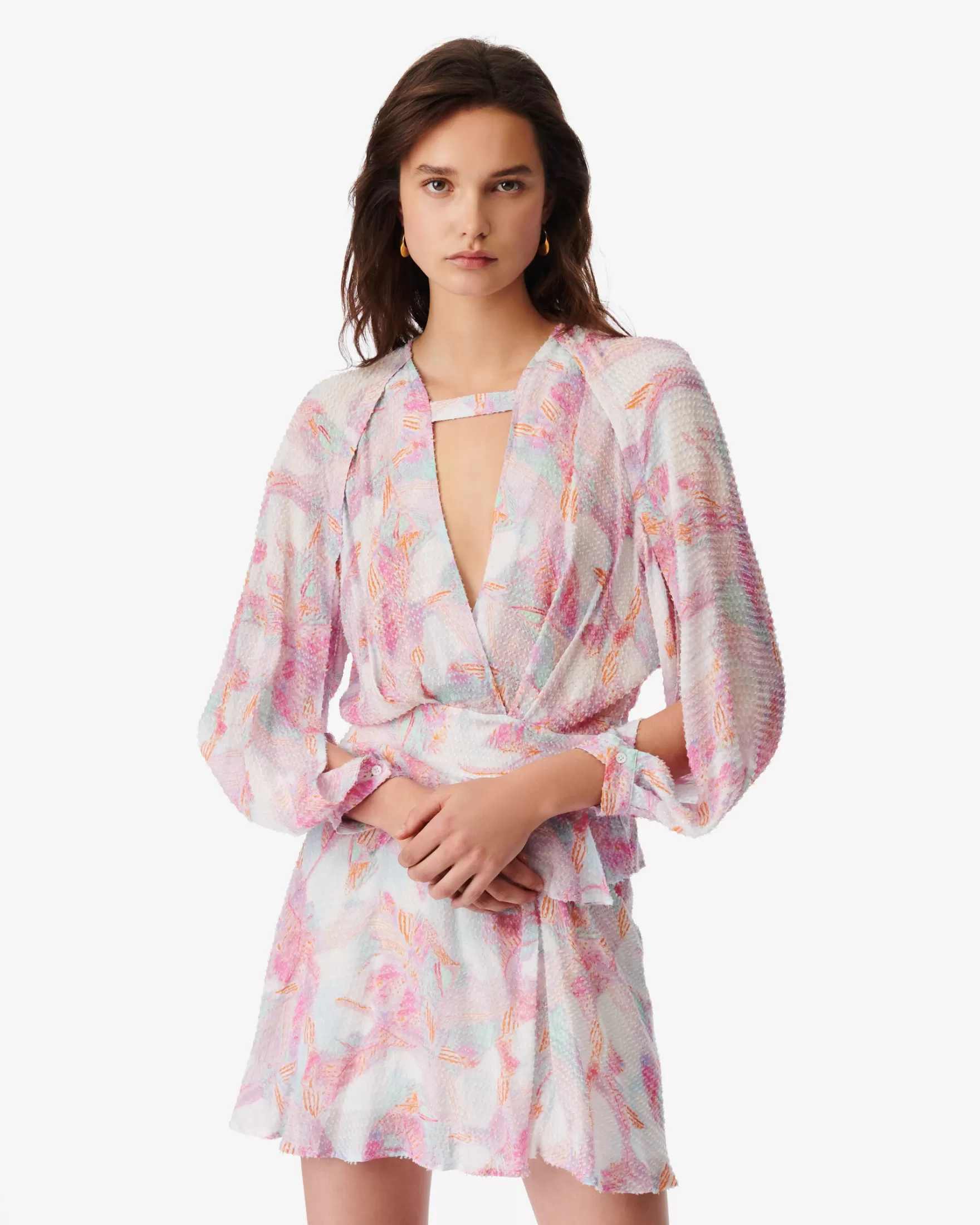 Fashion Robe Imprimee Col V Franci Femme Robes