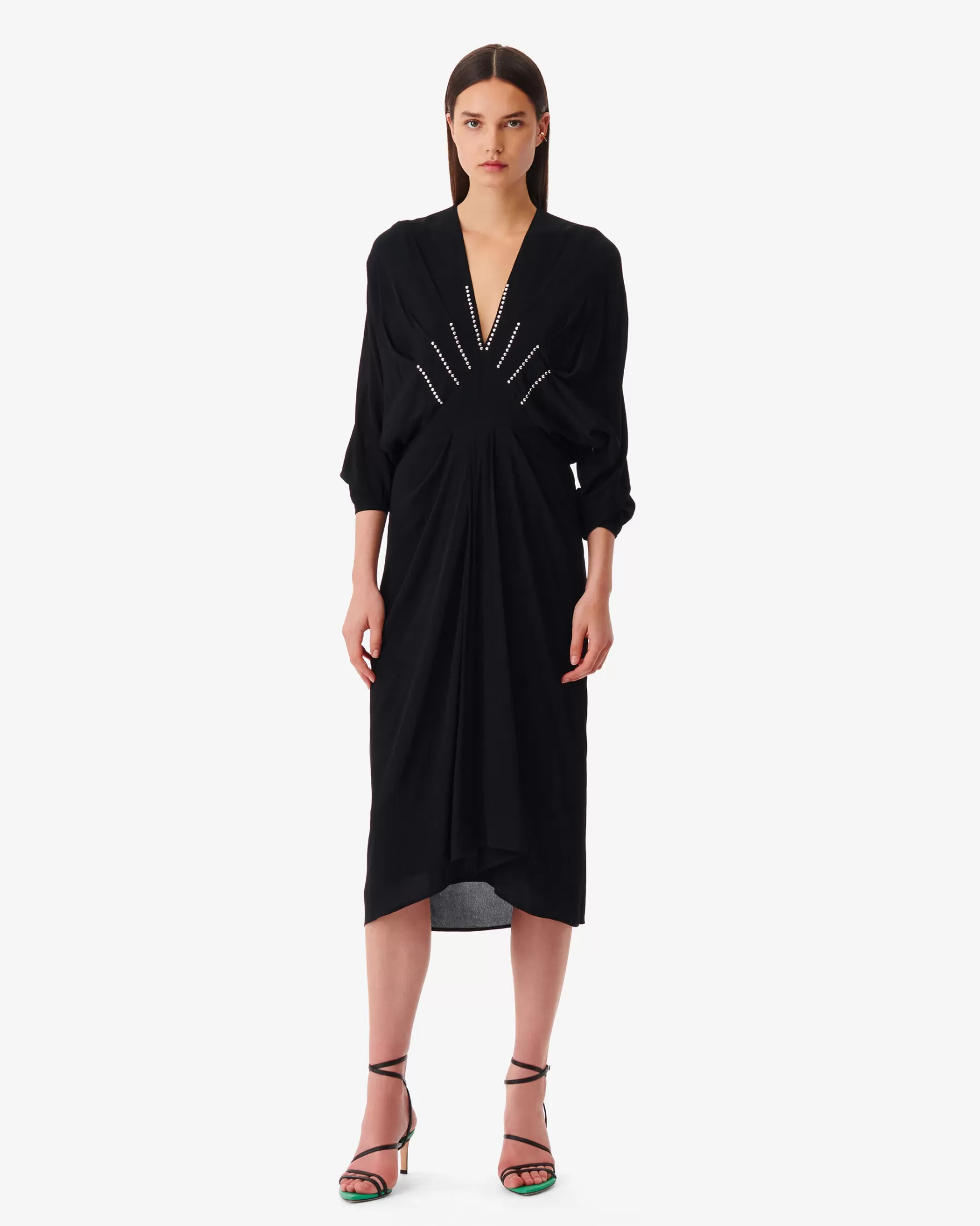 Best Robe Longue Col V Eleonora Femme Robes