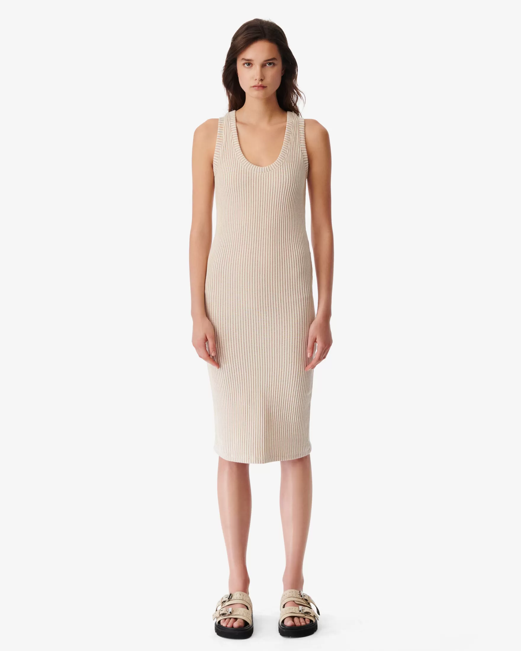 Cheap Robe Longue Cotelee Galatea Femme Robes