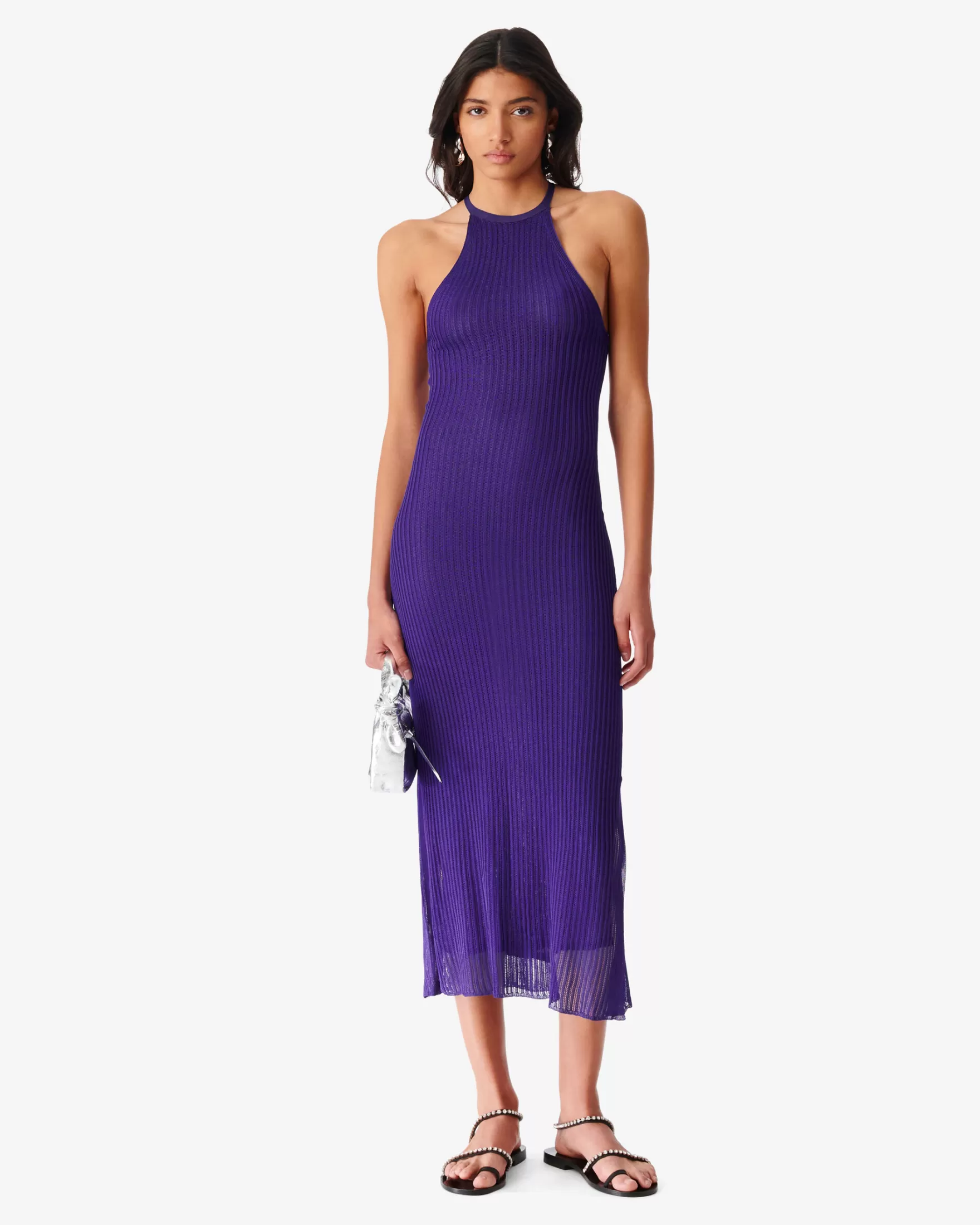 Cheap Robe Longue En Maille Charisa Femme Robes