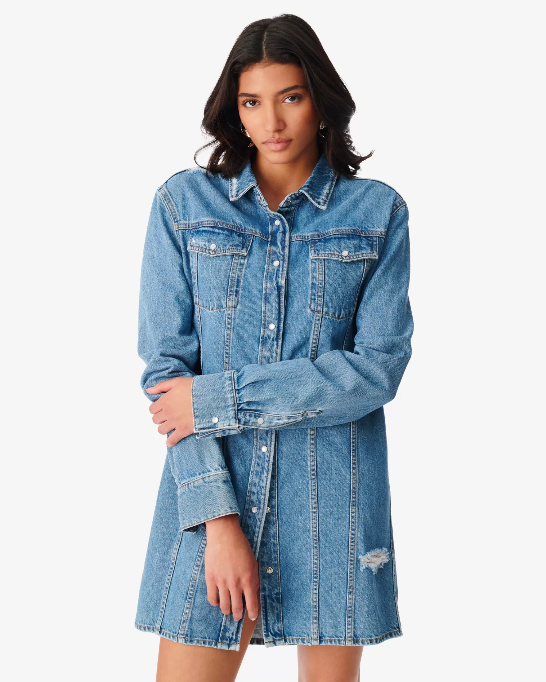 Flash Sale Robe-Chemise En Jean Dalka Femme Robes