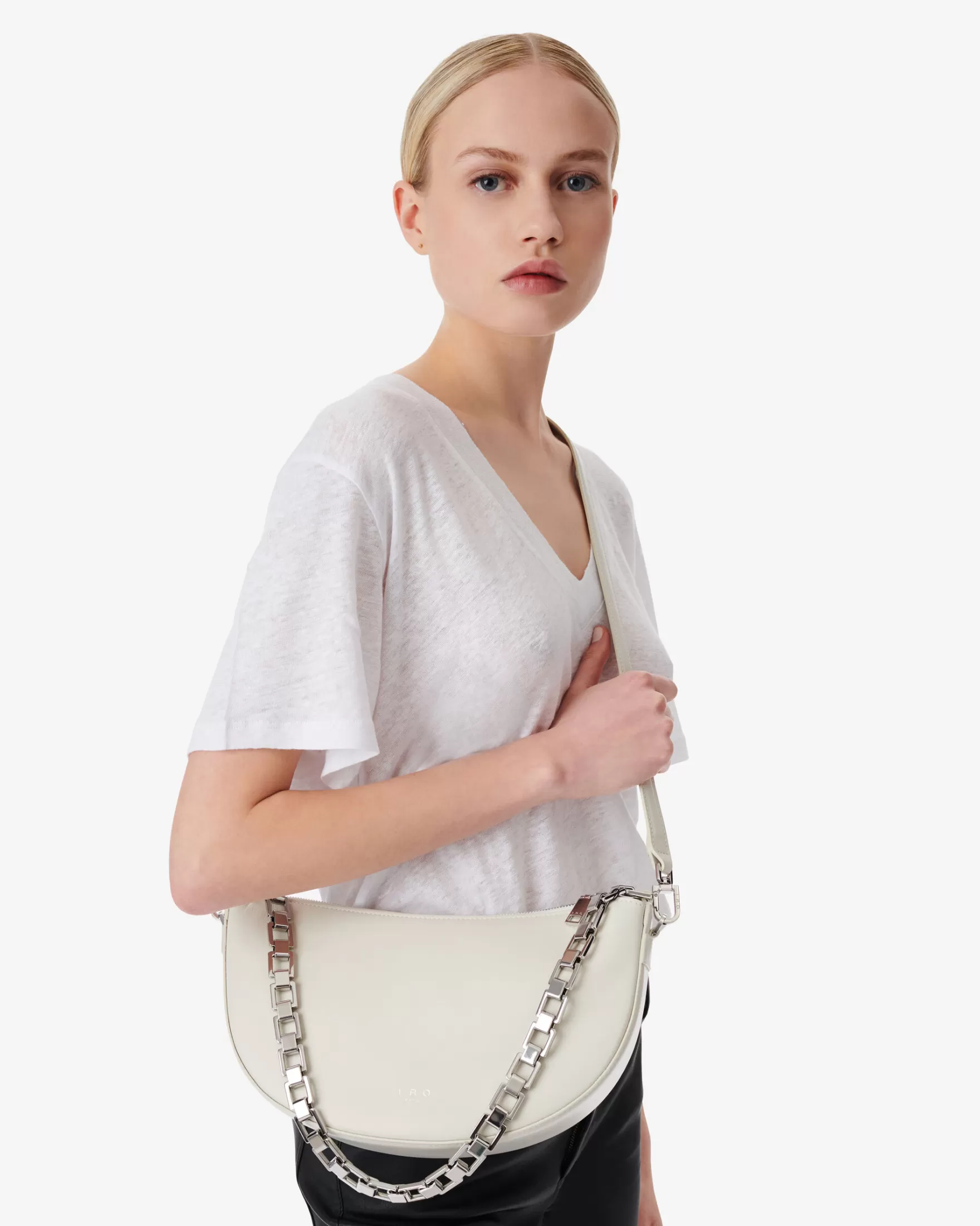 Online Sac En Cuir A Bandouliere Arc Xl Femme Accessoires