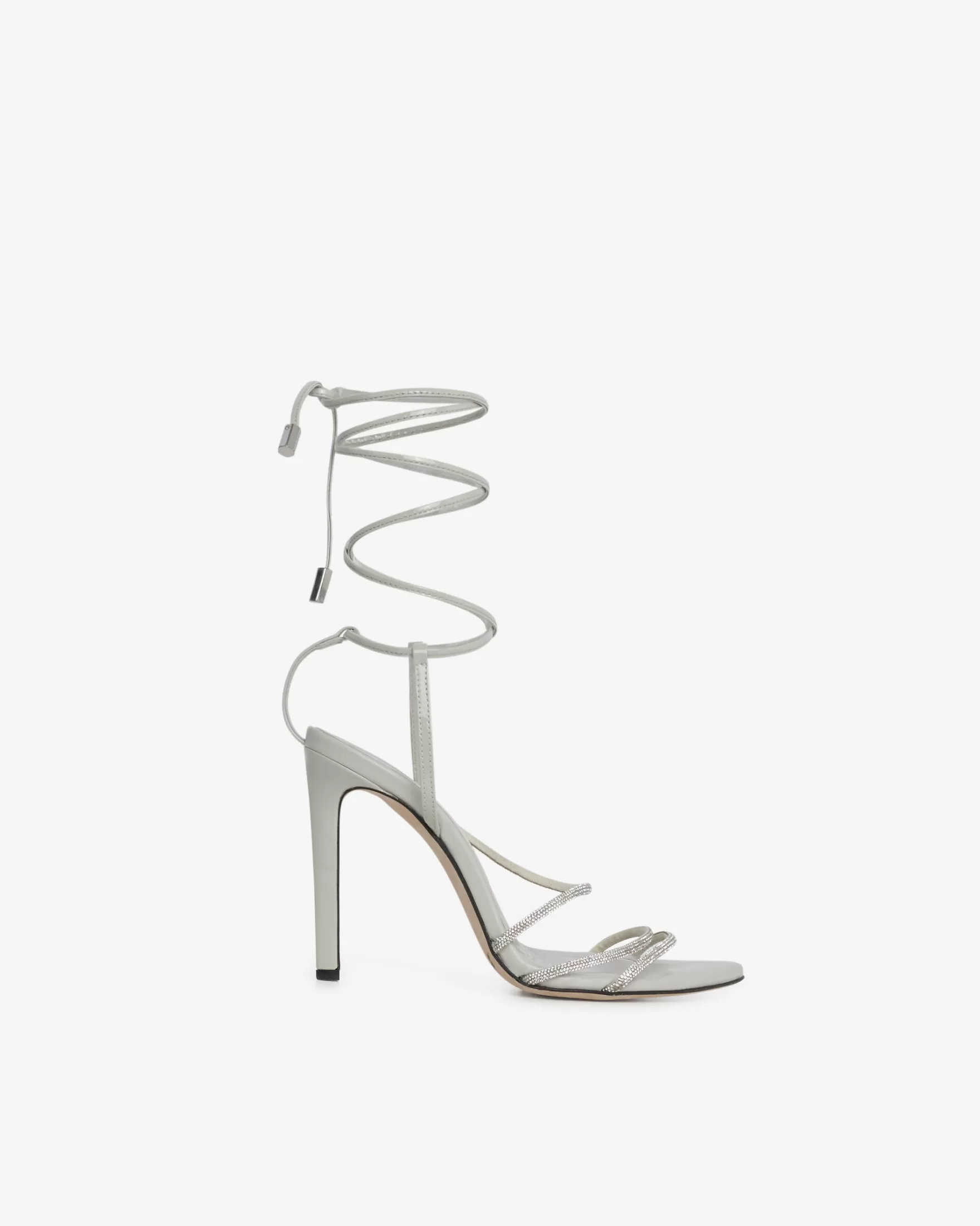 Clearance Sandales A Talons En Cuir Ido Strass Femme Chaussures