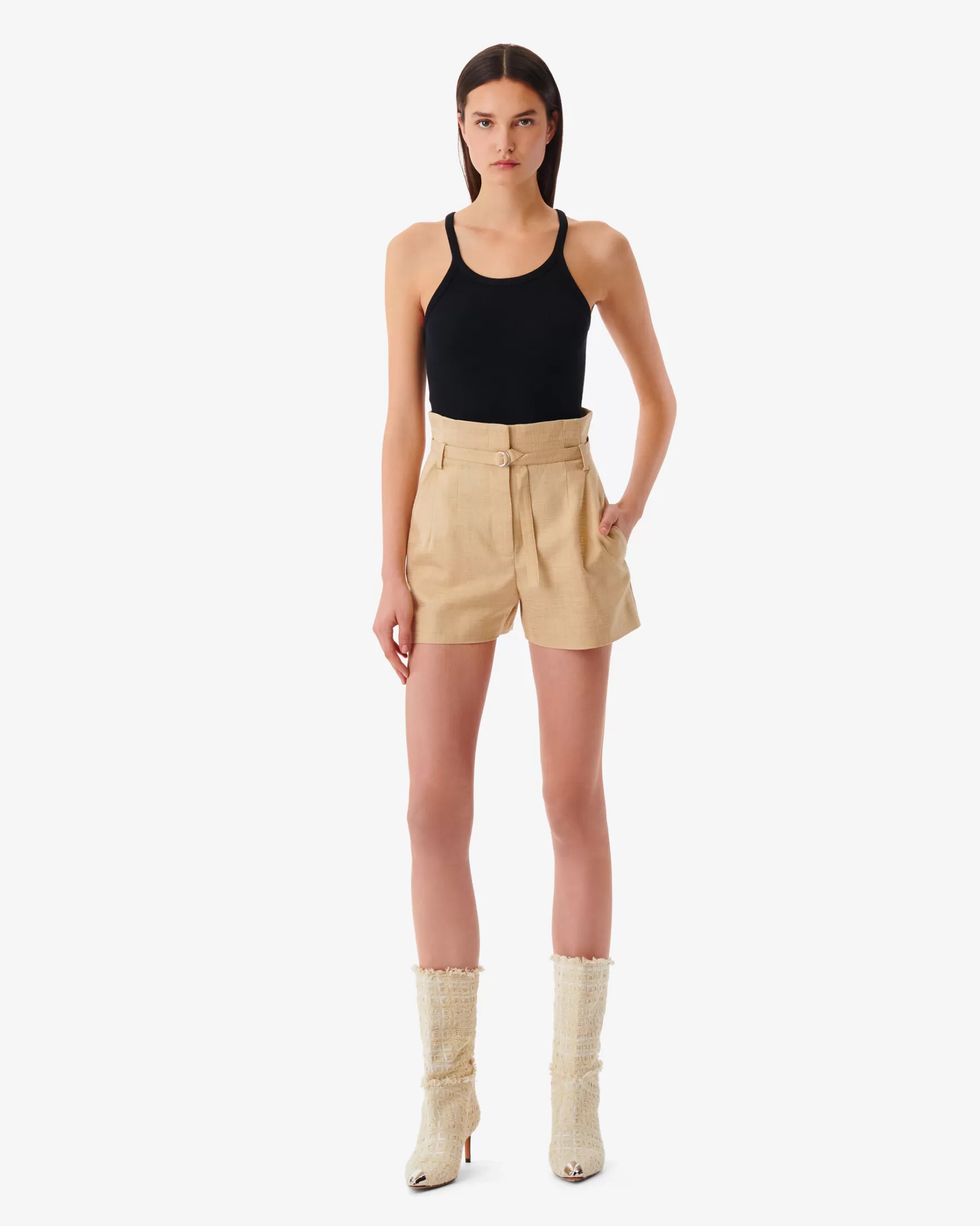 New Short Ceinture Taille Haute Dian Femme Jupes & Shorts