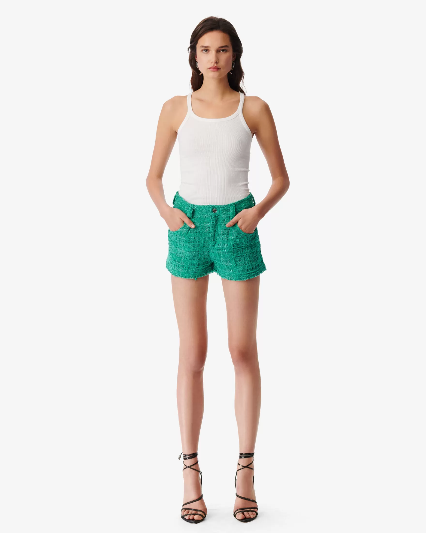 New Short Court En Tweed Esta Femme Jupes & Shorts
