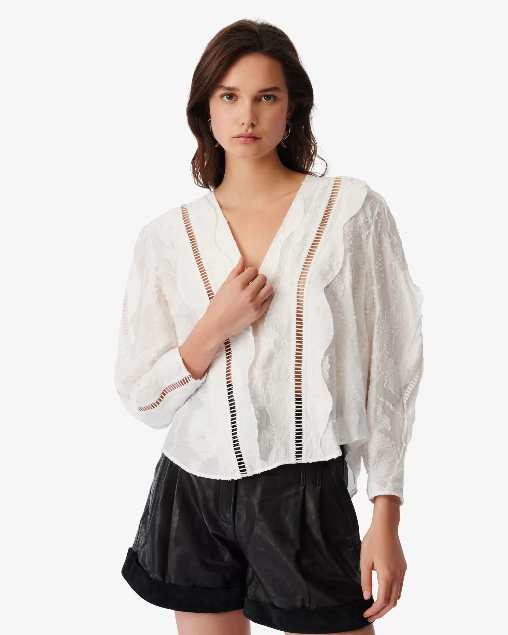 Discount Top A Dentelle Col V Kekoa Femme Chemises & Tops